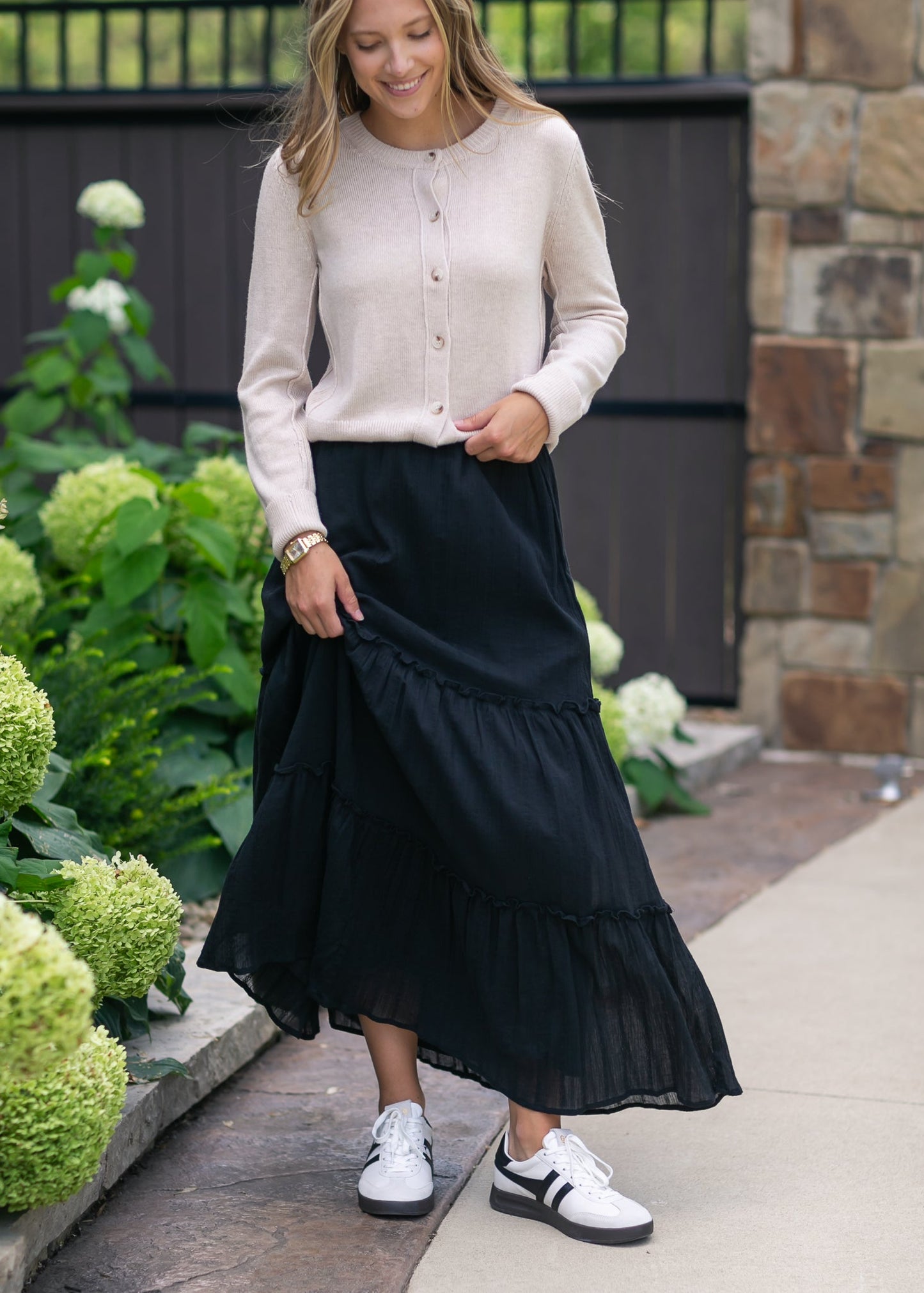 Serena Cotton Gauze Maxi Skirt IC Skirts