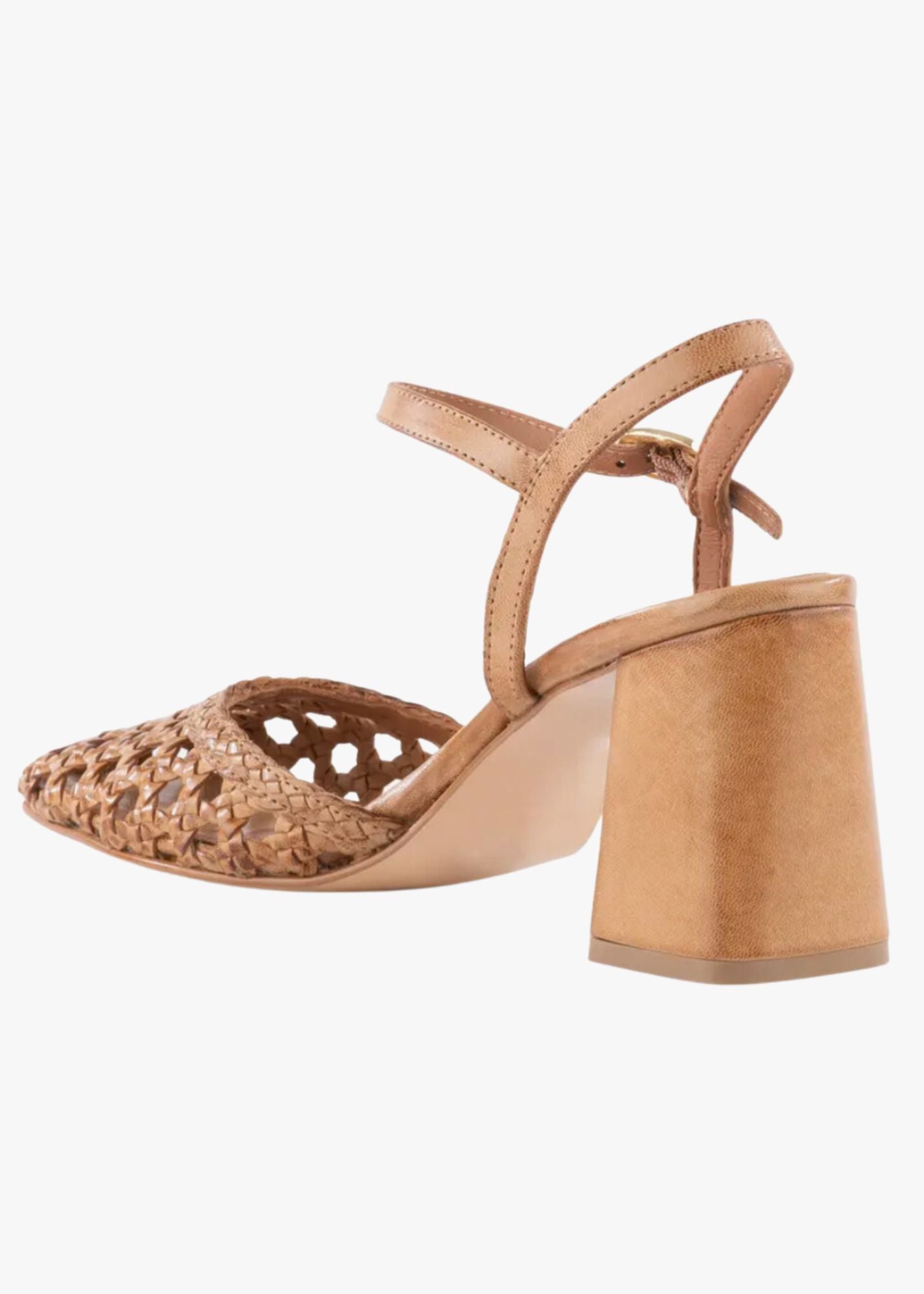 Seychelles® Bali Leather Ratten Block Heel Shoes