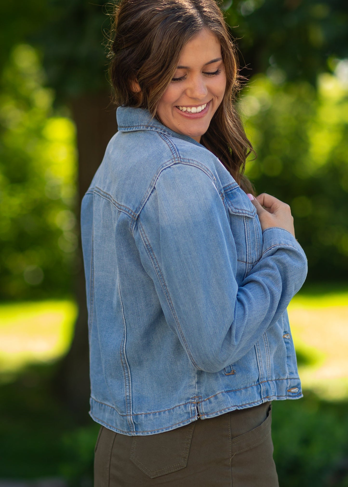 Shea Lightweight Denim Jacket IC Tops