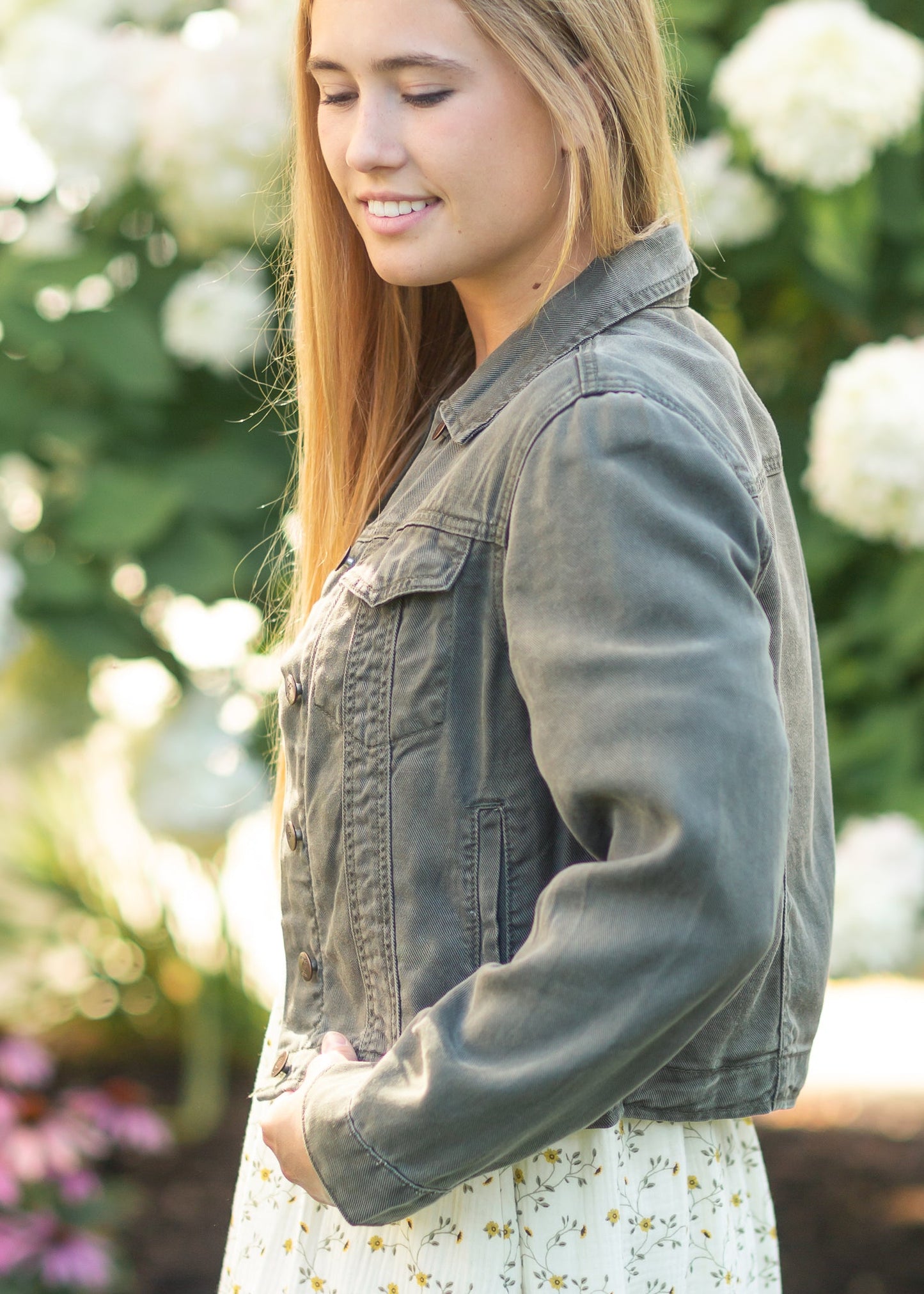 Shea Lightweight Denim Jacket IC Tops