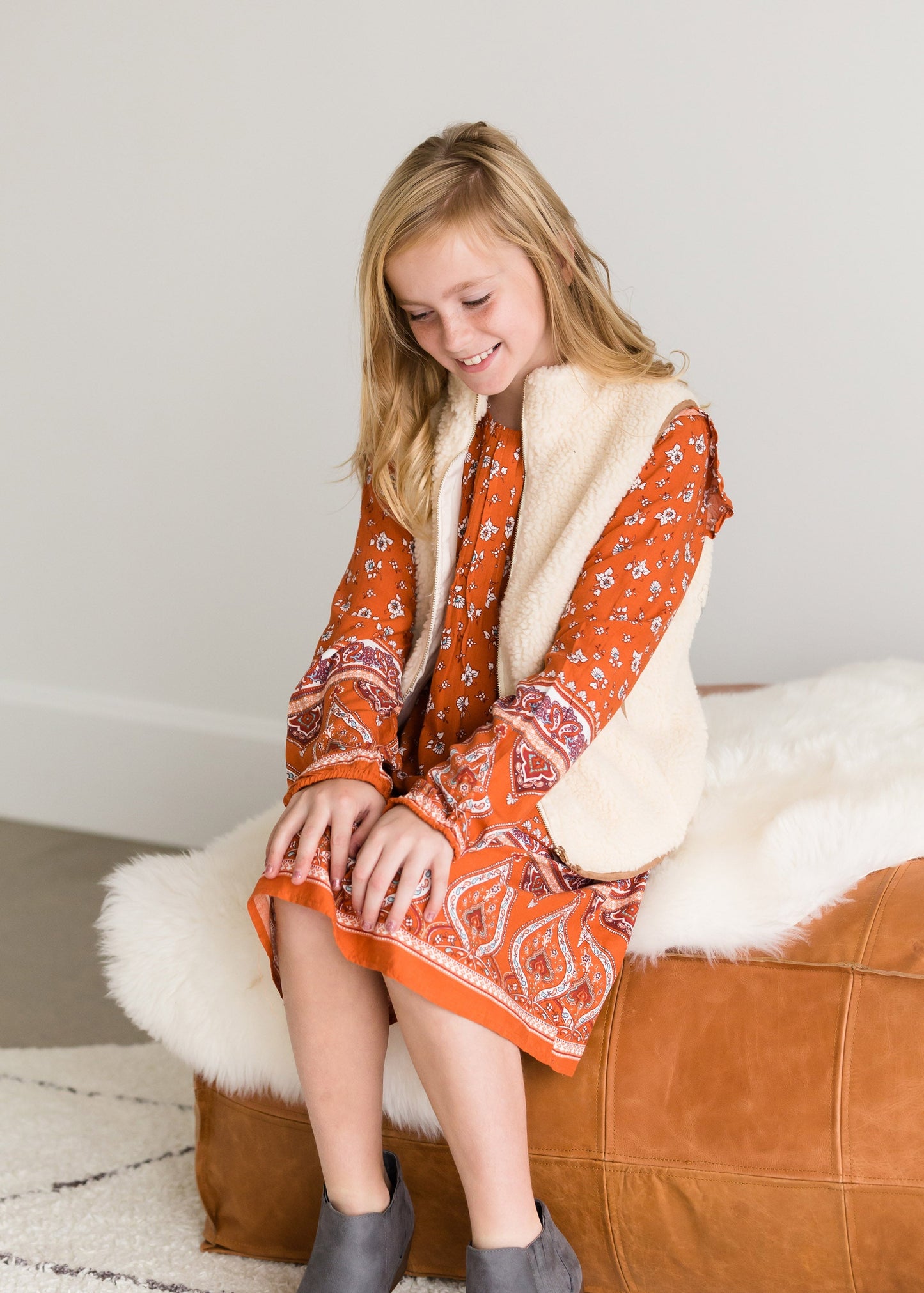 Sherpa Zip Up Fur Vest - FINAL SALE Layering Essentials