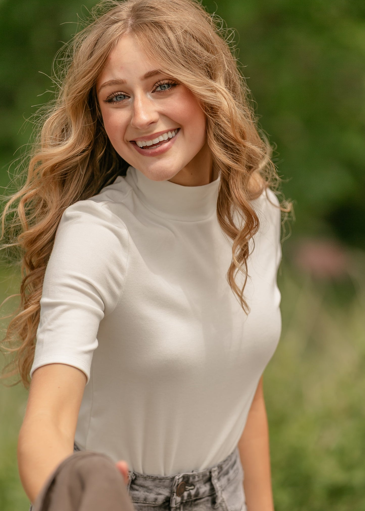 Short Sleeve Turtleneck Top FF Tops