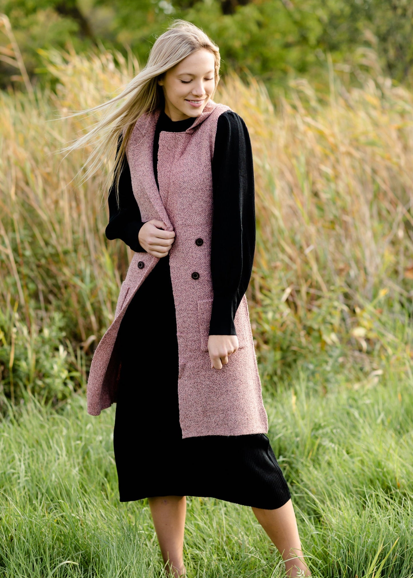 Sleeveless Long Cardigan Vest-FINAL SALE FF Tops
