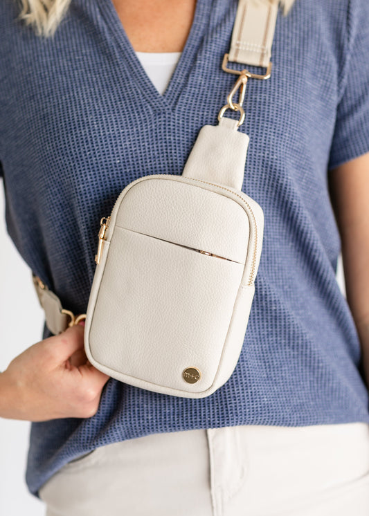 Sling Crossbody Mini Belt Bag Accessories Cream