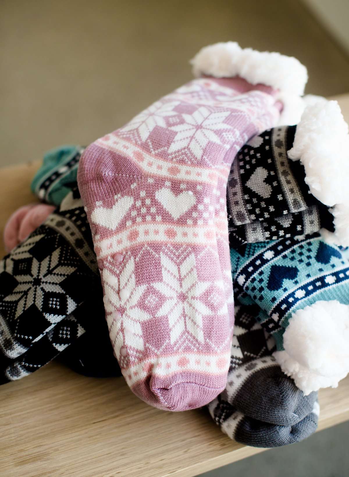 Snowflake Slipper Socks - FINAL SALE Accessories