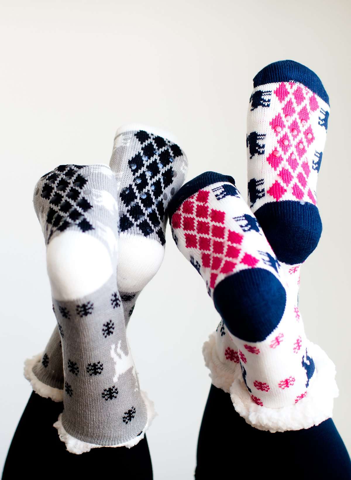Snowflake Slipper Socks - FINAL SALE Accessories
