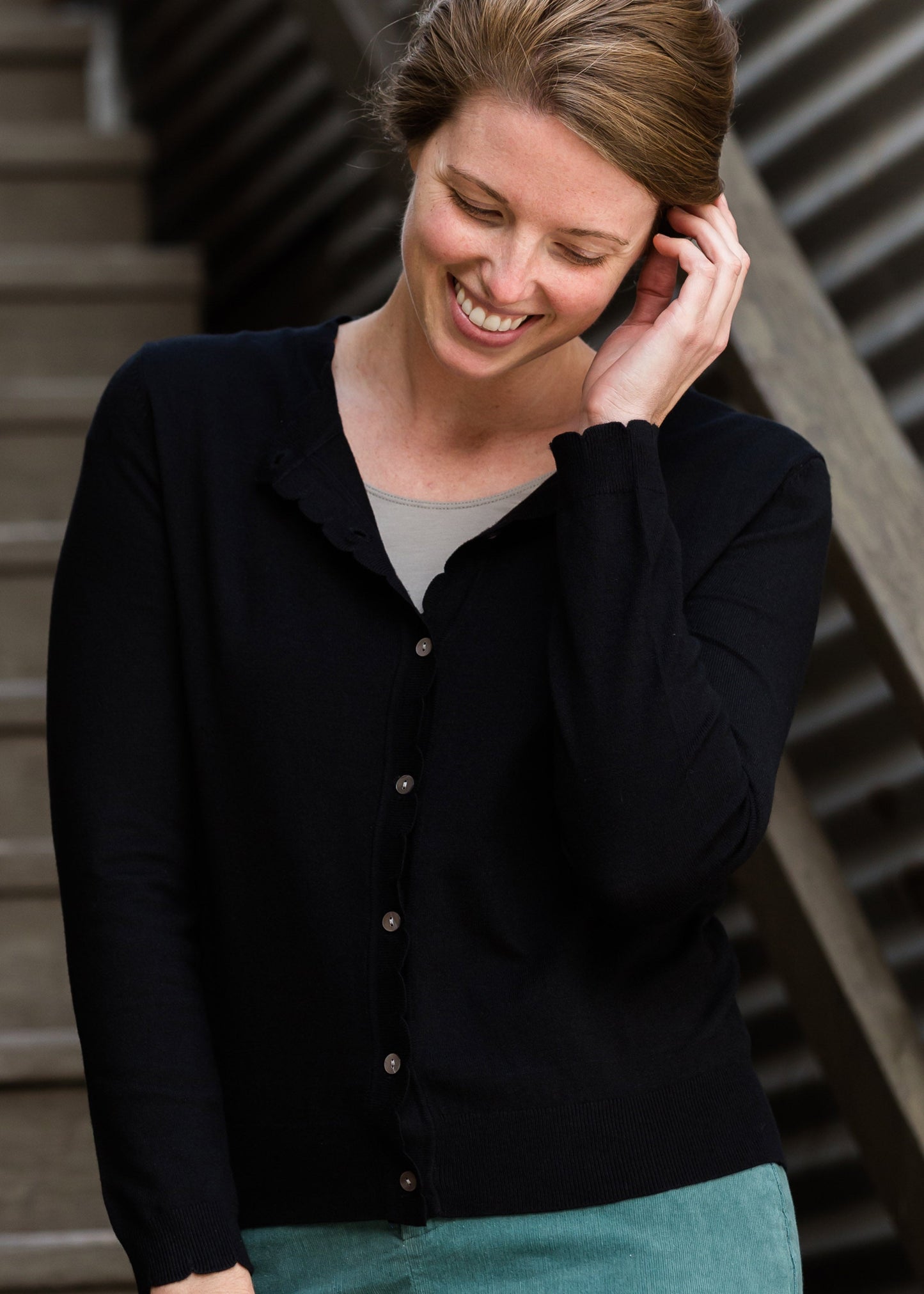 Soft Scalloped Hem Cardigan - FINAL SALE Layering Essentials
