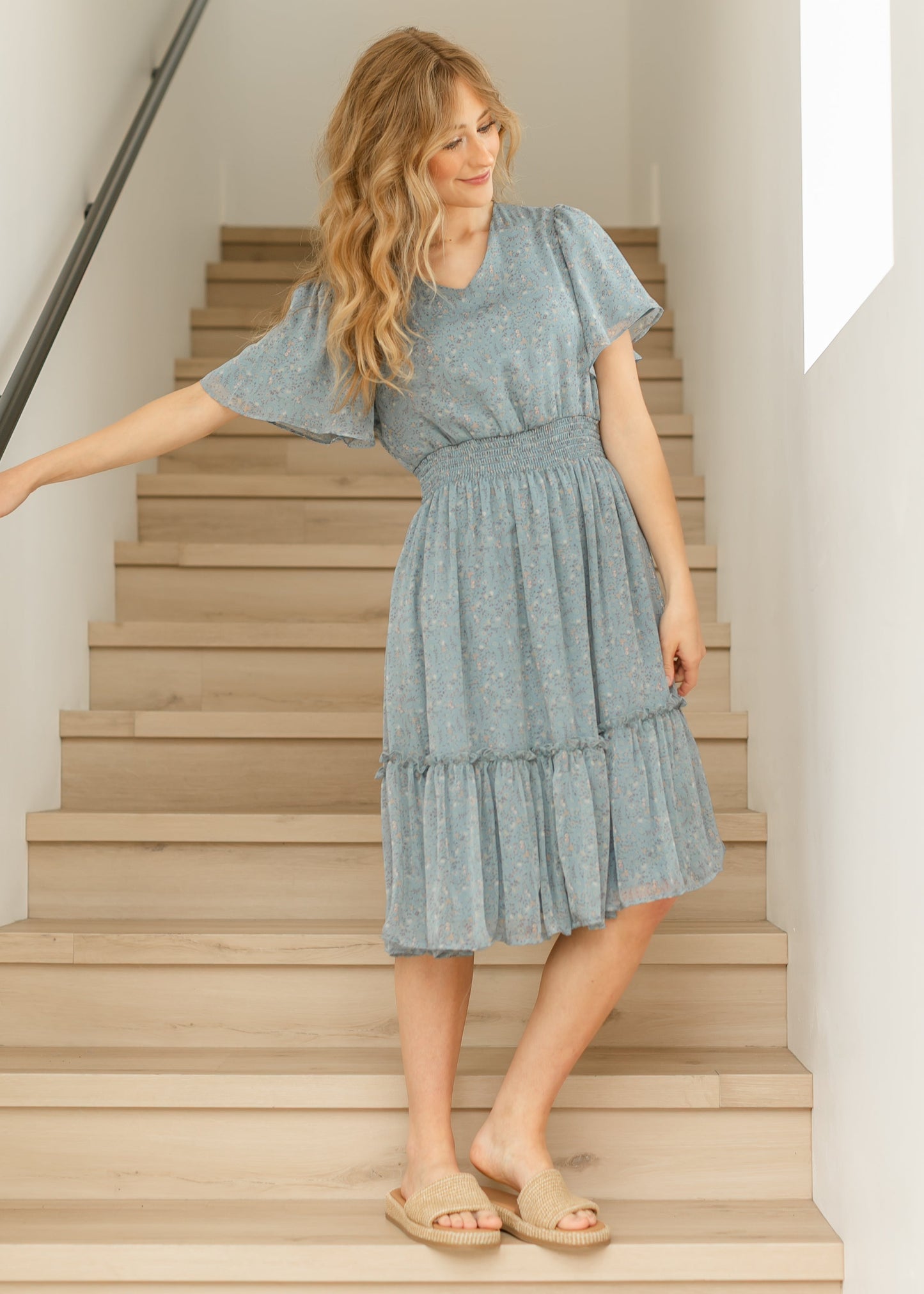 Sophie Floral Midi Dress IC Dresses