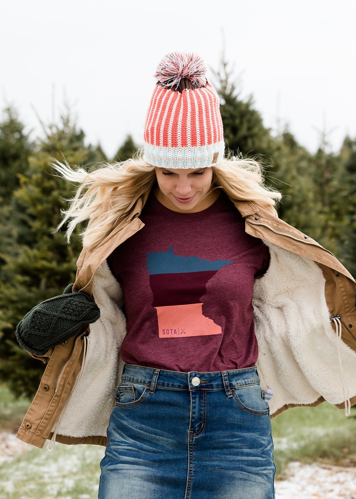 Sota' Logo Burgandy Tee - FINAL SALE Tops