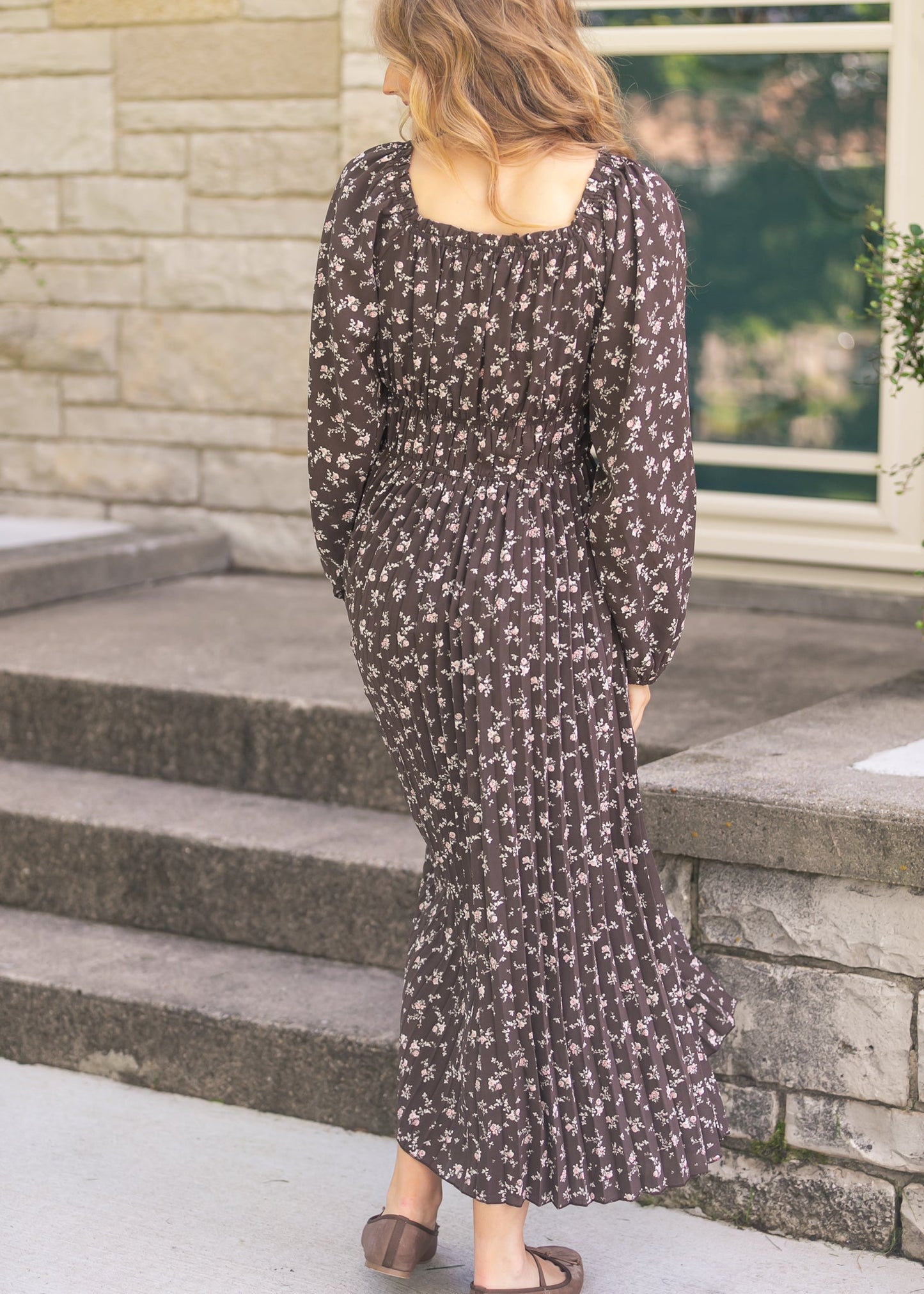 Square Neck Floral Maxi Dress FF Dresses