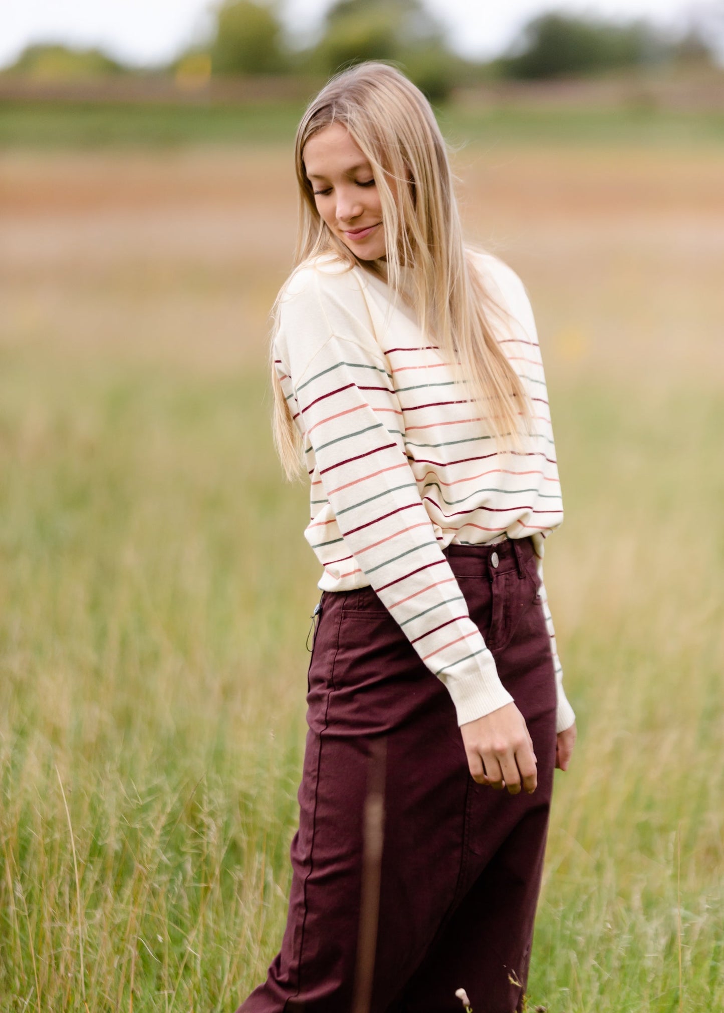 Stella Currant Long Denim Maxi Skirt - FINAL SALE IC Skirts