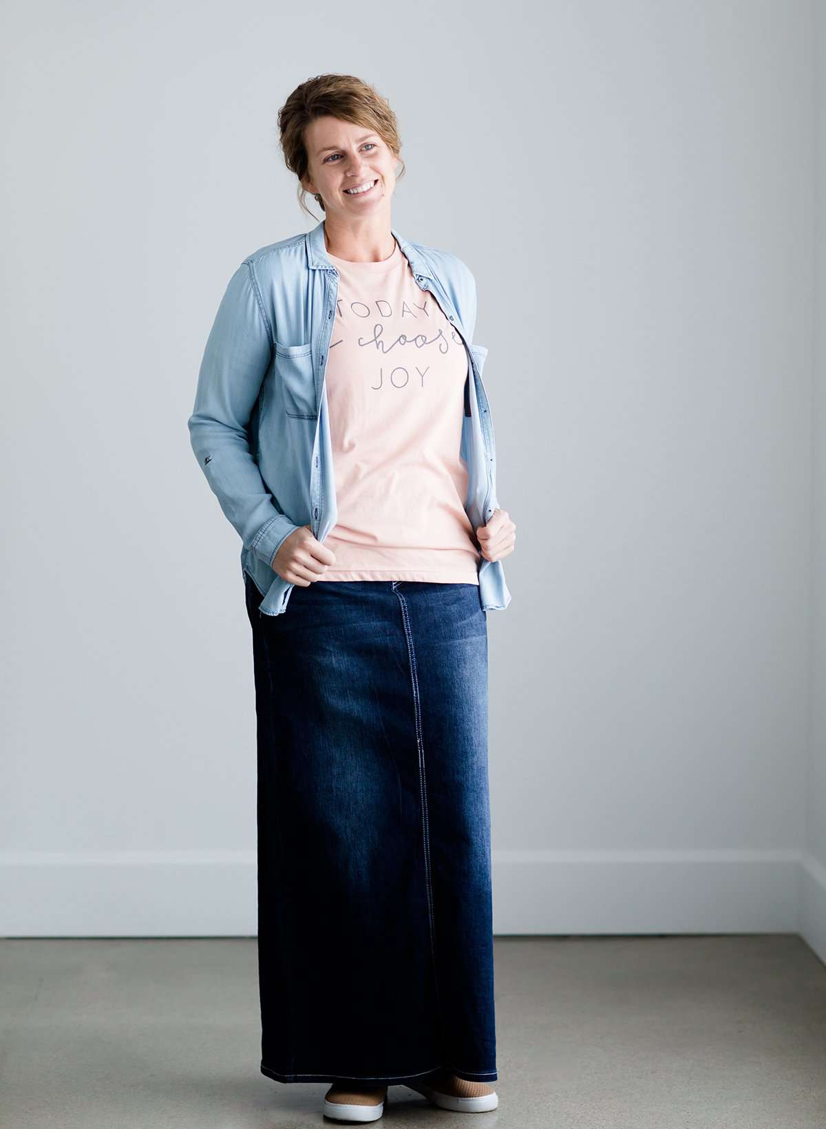 Stella Dark Denim Skirt 34" - FINAL SALE Skirts
