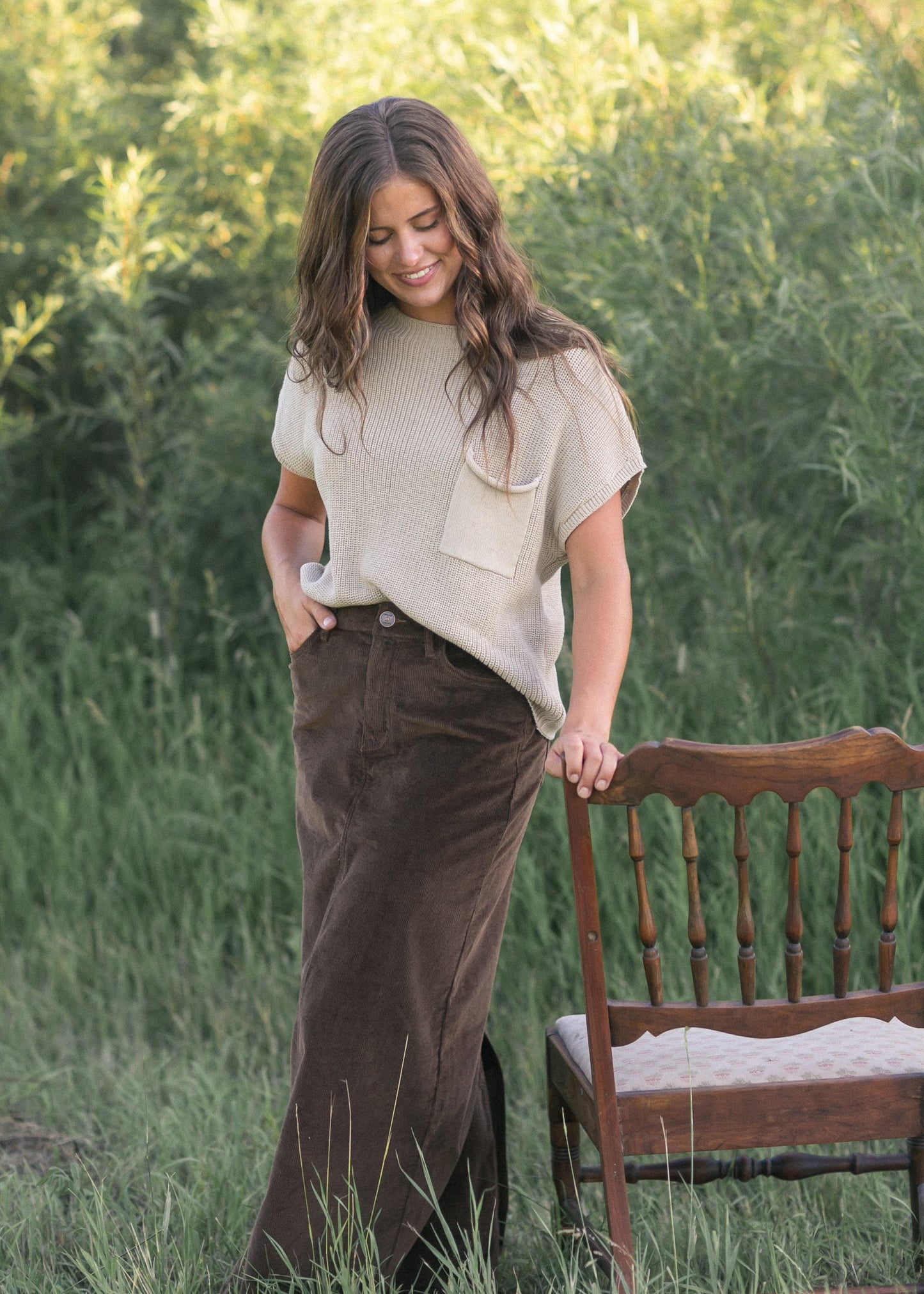 Stella Maxi Corduroy Skirt IC Skirts