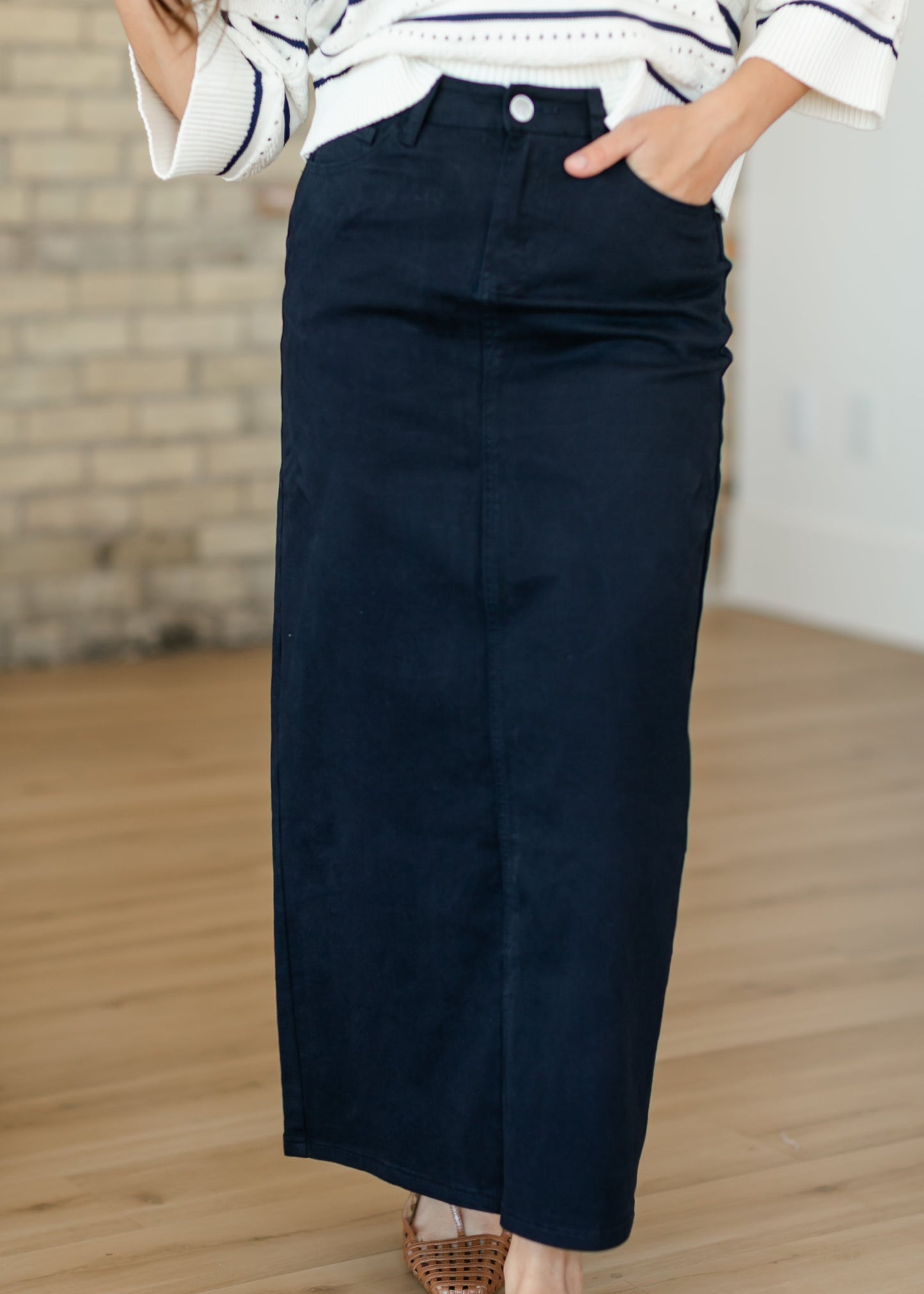 Stella Maxi Denim Skirt IC Skirts