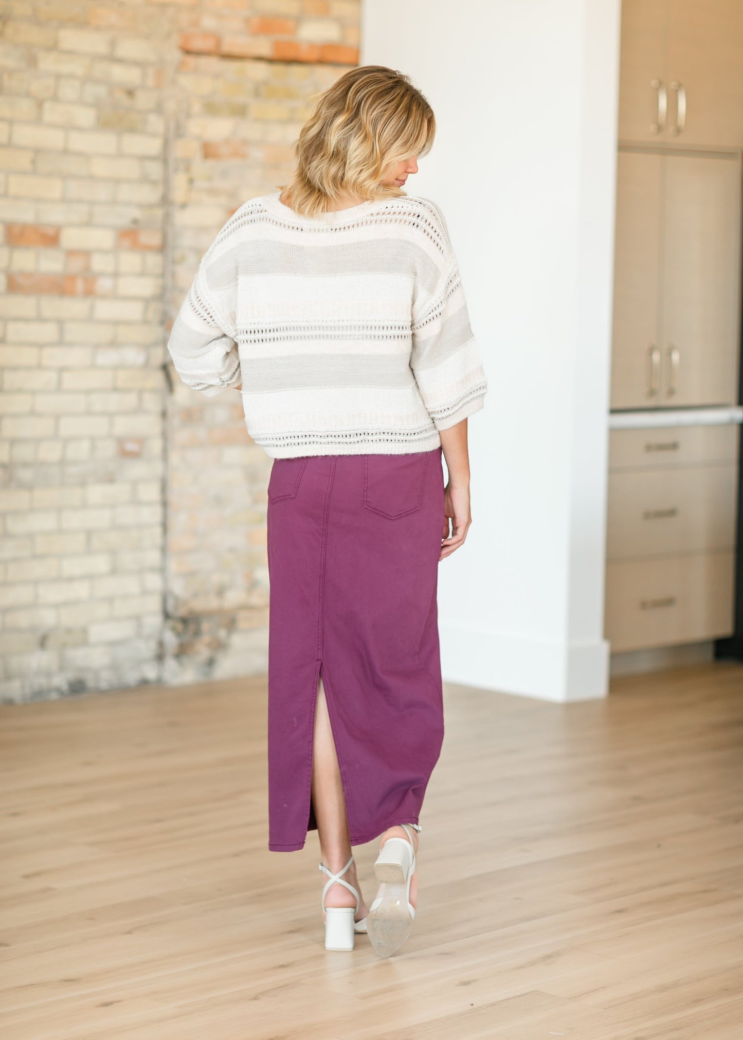 Stella Vintage Orchid Denim Maxi Skirt IC Skirts