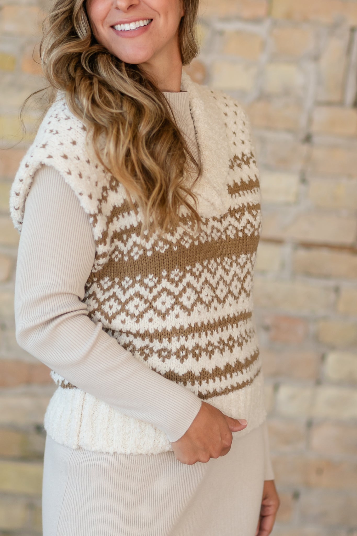 Steve Madden® Paulie Sweater Vest FF Layering Essentials