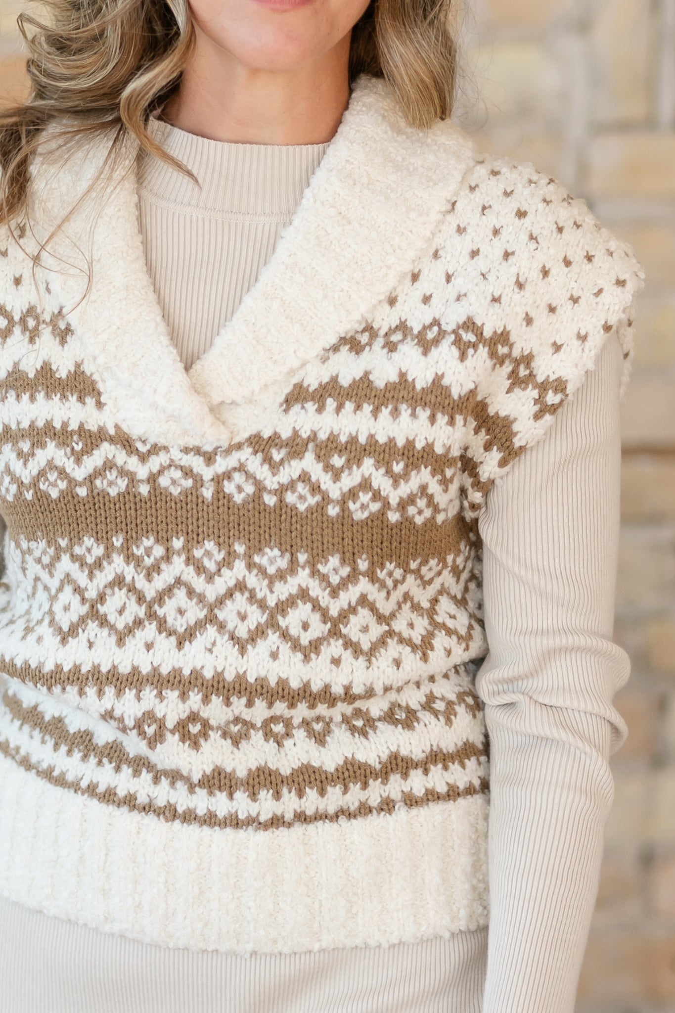 Steve Madden® Paulie Sweater Vest FF Layering Essentials