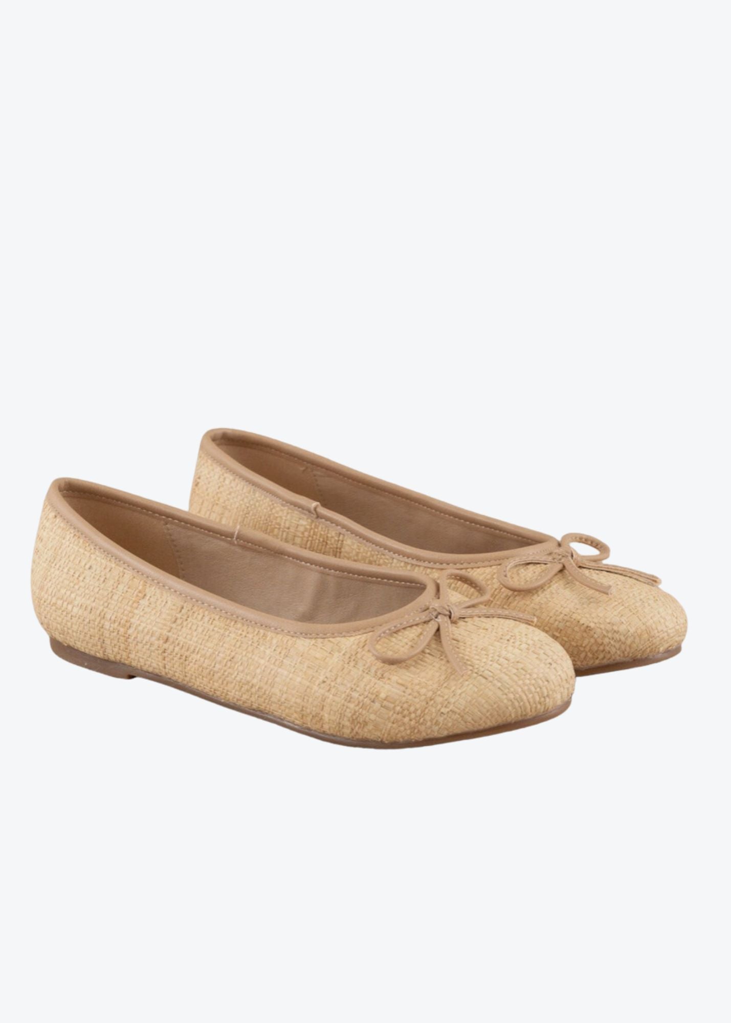 Straw Ballet Flats Shoes