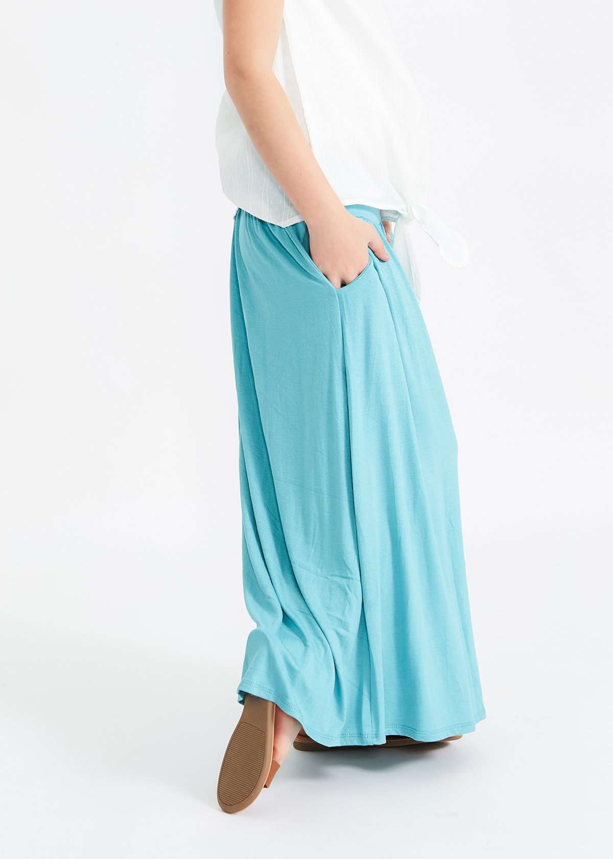 Stretchy Swing Maxi Skirt-FINAL SALE Skirts