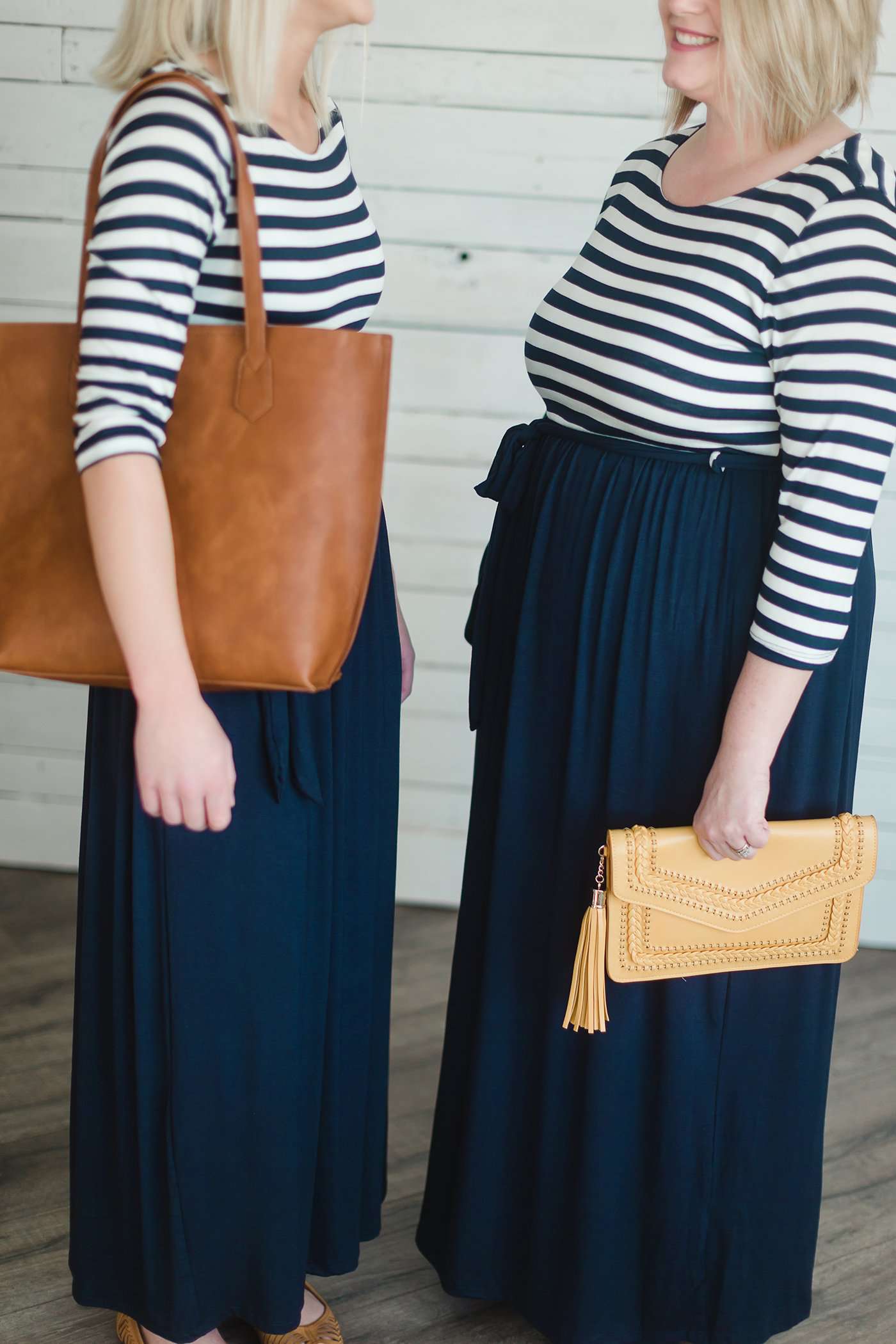 Stripe & Solid Maxi Dress - FINAL SALE Dresses