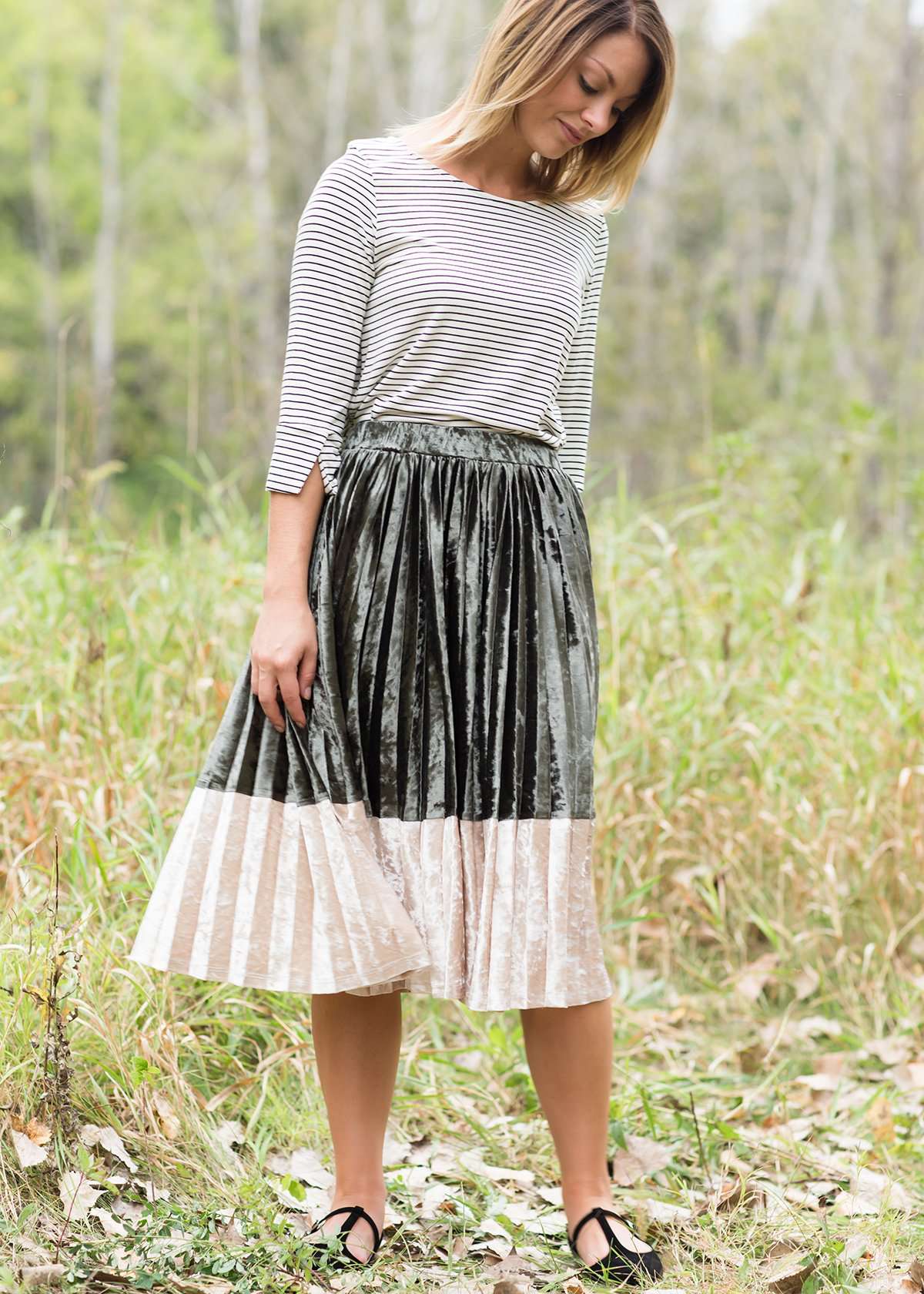 Stripe Theory Top Tops