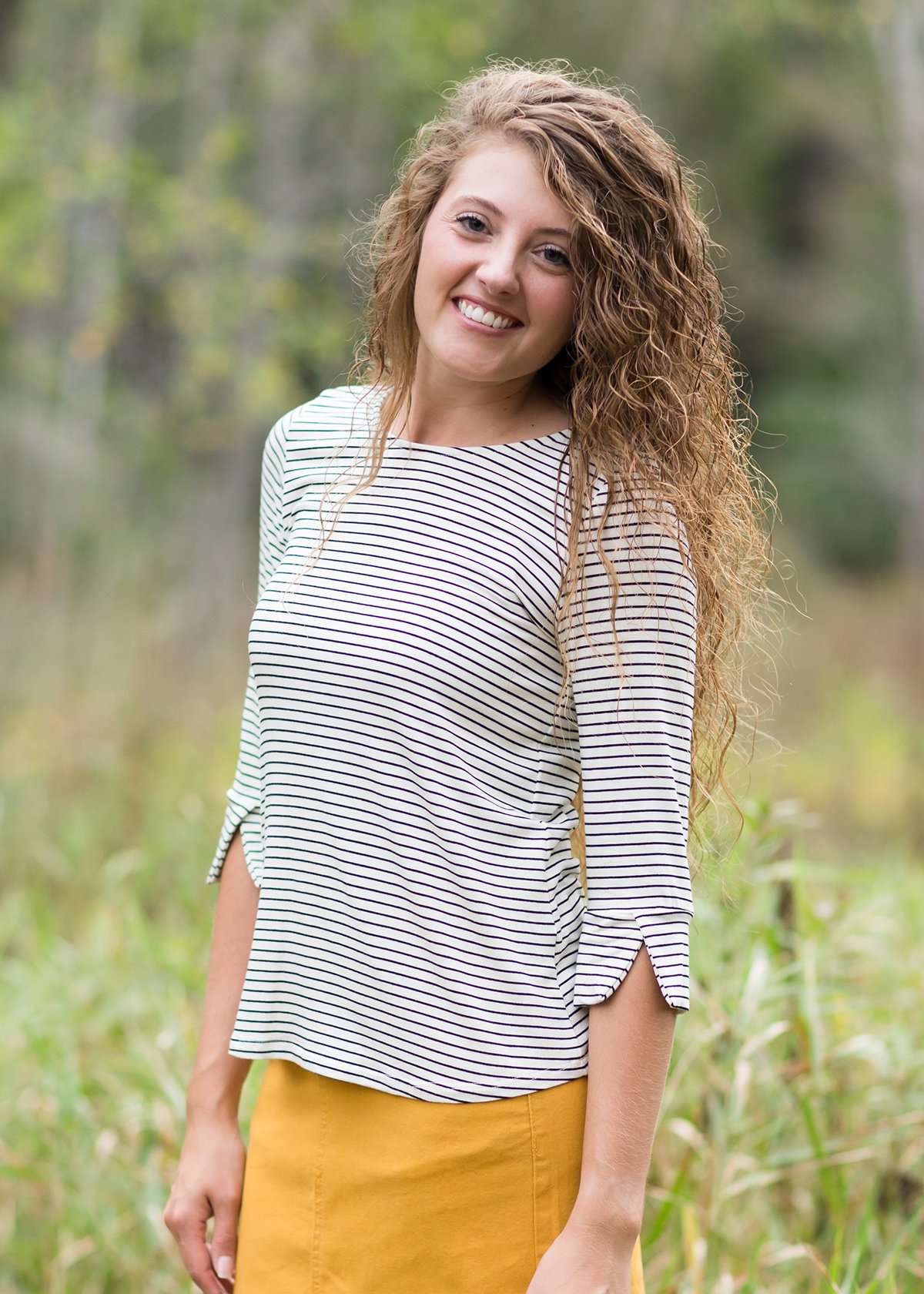 Stripe Theory Top Tops