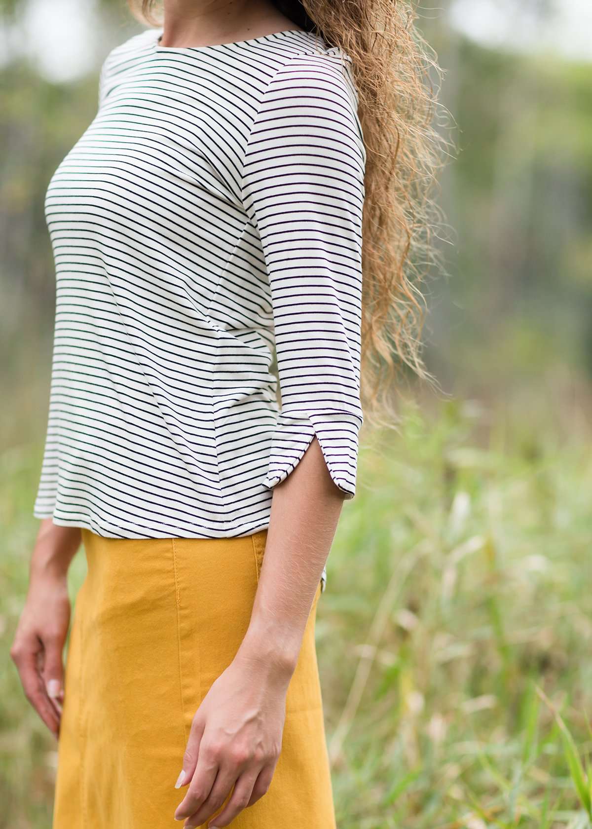 Stripe Theory Top Tops