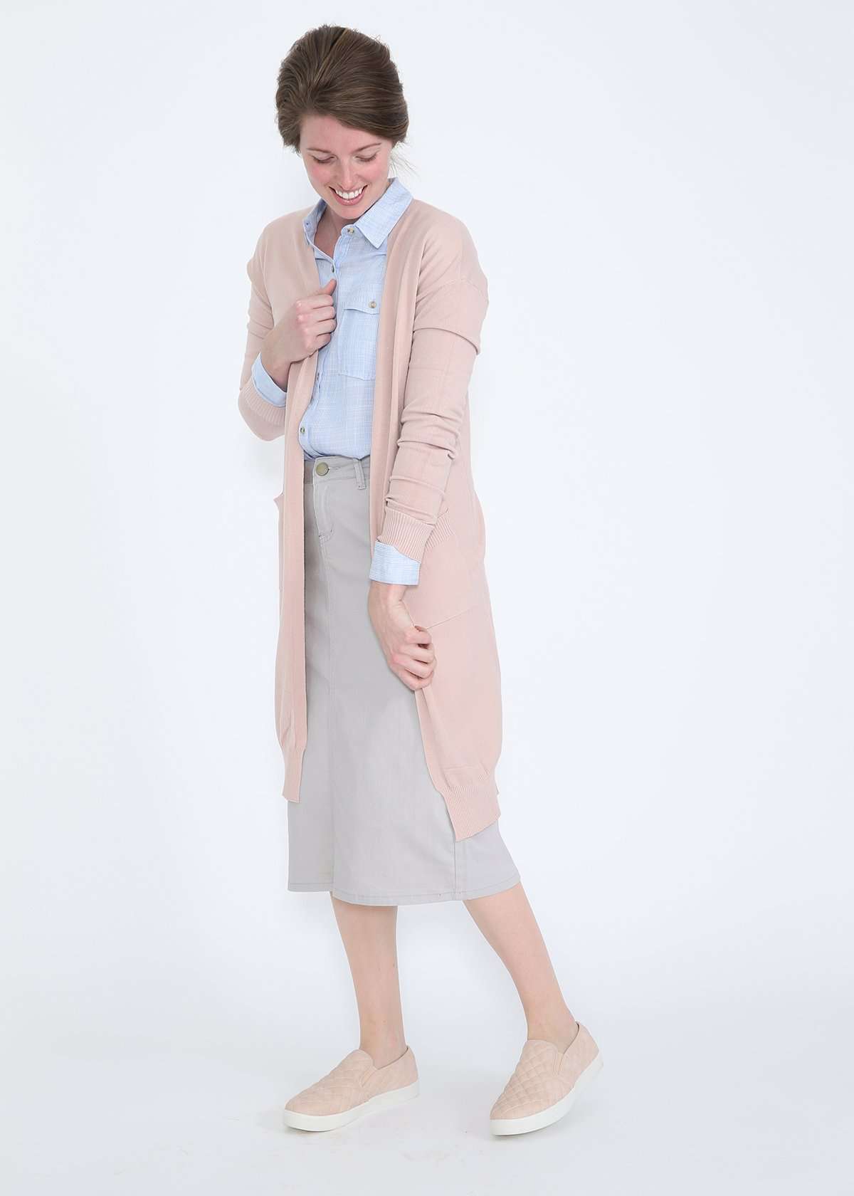 Striped Button Up Blouse - FINAL SALE Tops