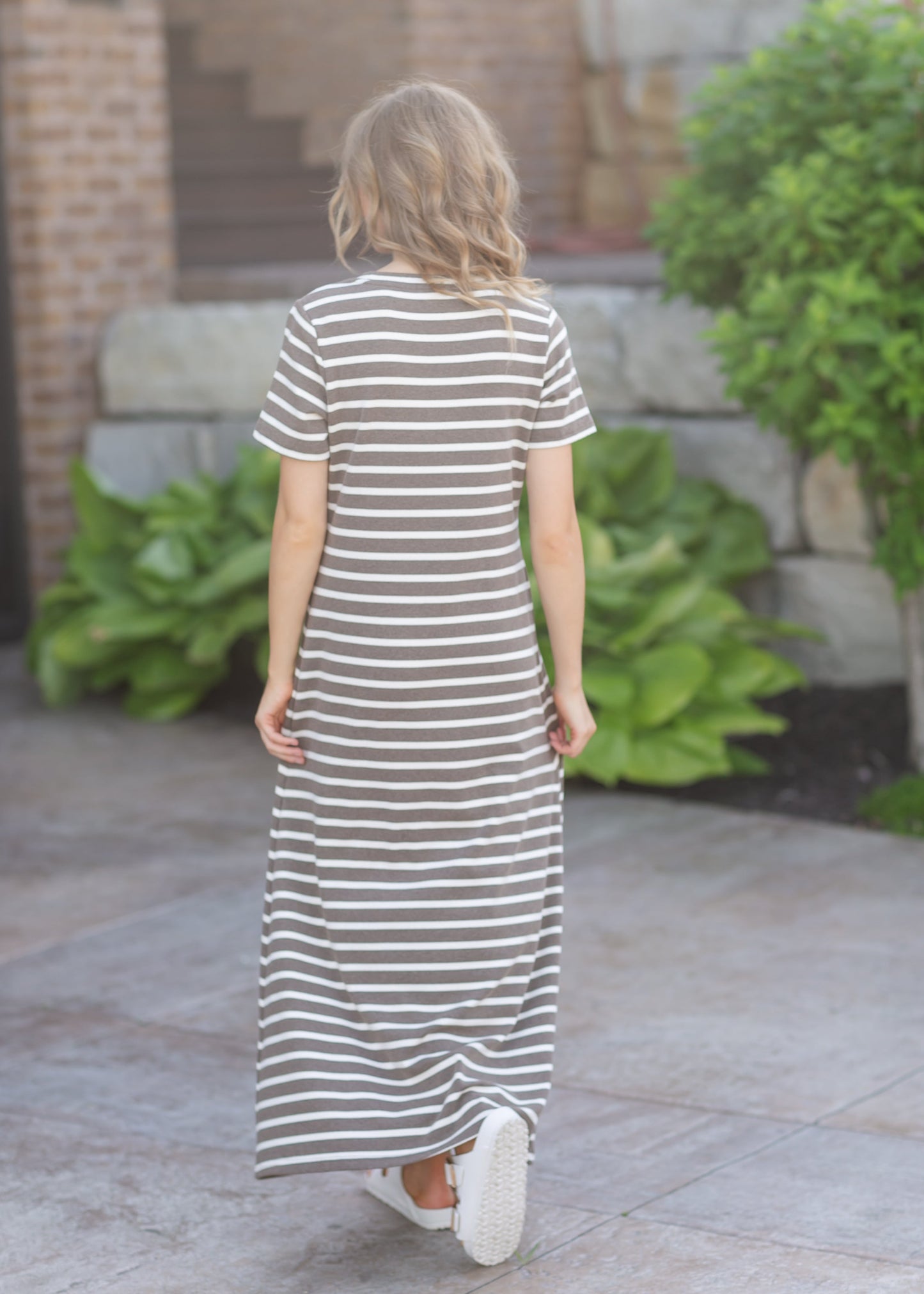 Striped Knit Maxi Dress FF Dresses