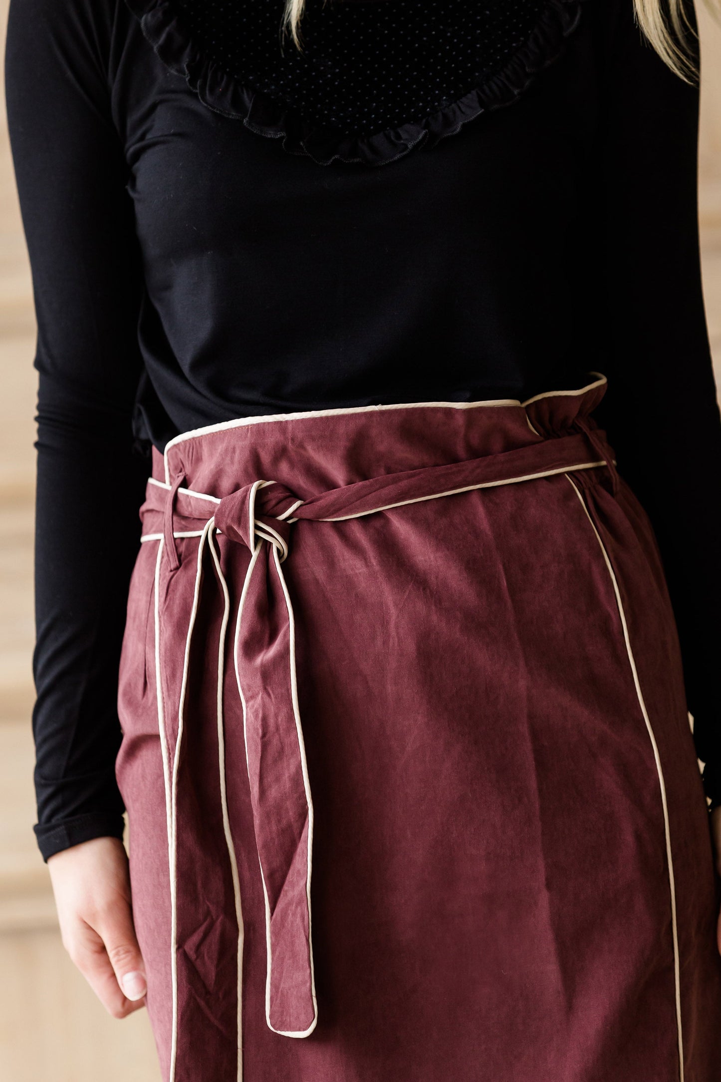 Suede Wrap Midi Skirt - FINAL SALE Skirts