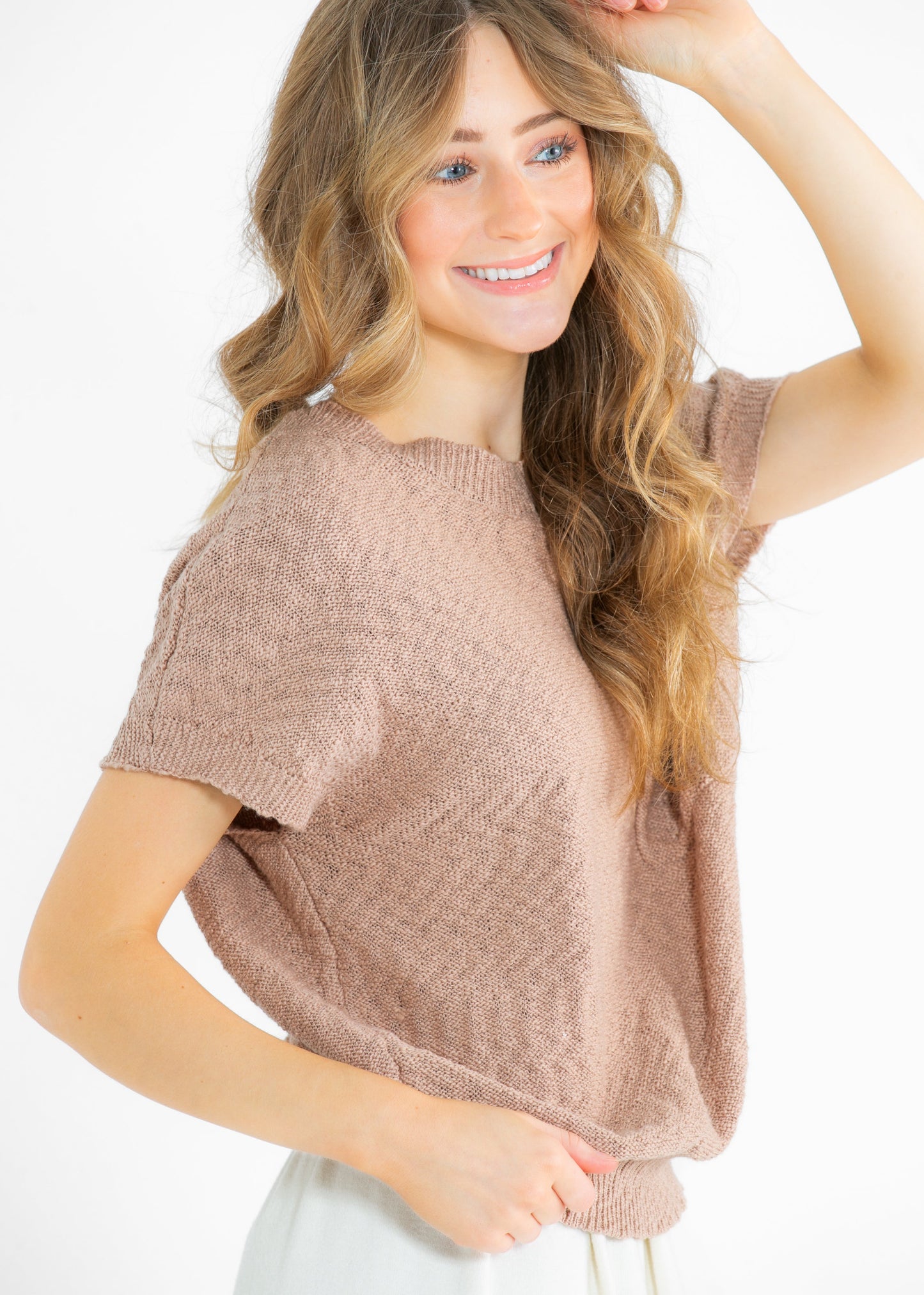 Suki Front Pocket Lightweight Sweater Top FF Tops