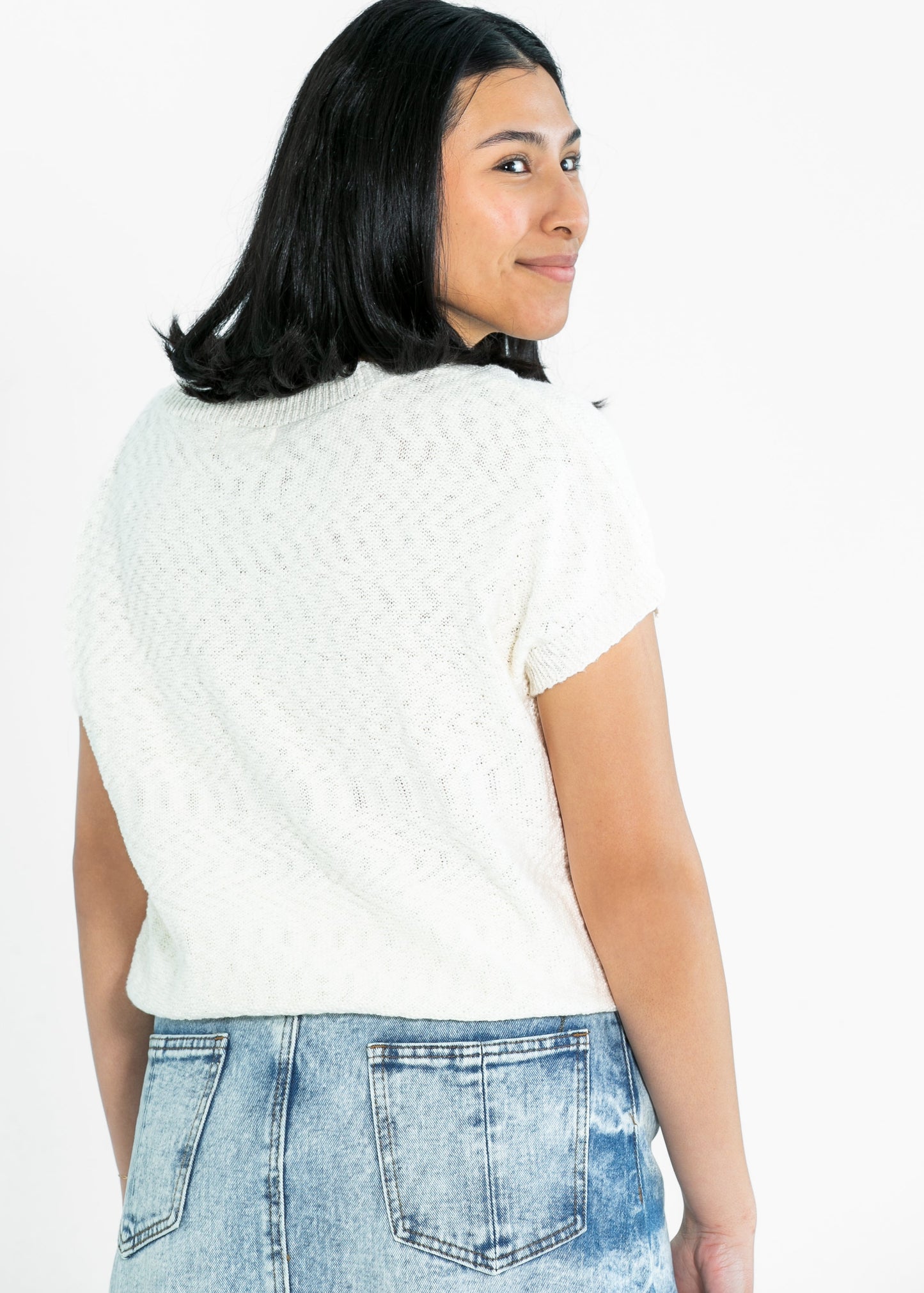 Suki Front Pocket Lightweight Sweater Top FF Tops