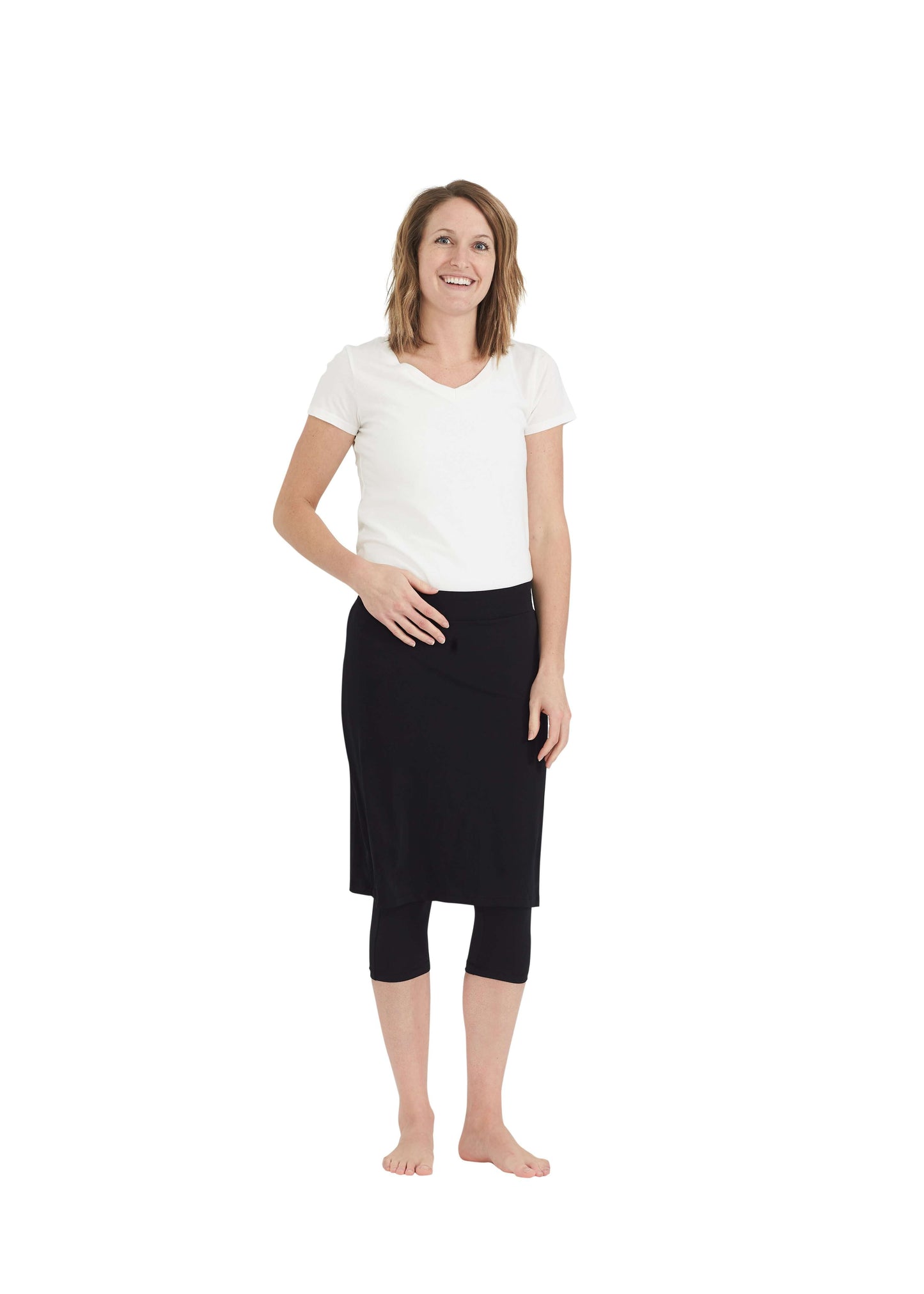 Swim and Sport Skirt Black - FINAL SALE Swimwear