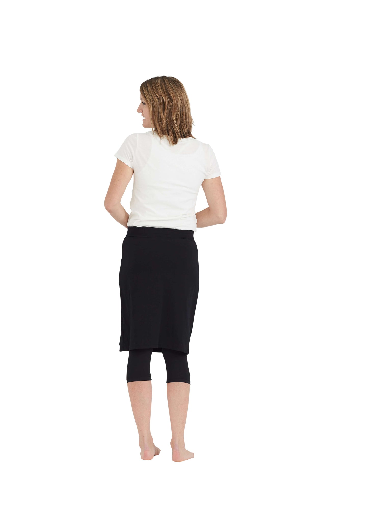 Swim and Sport Skirt Black - FINAL SALE Swimwear