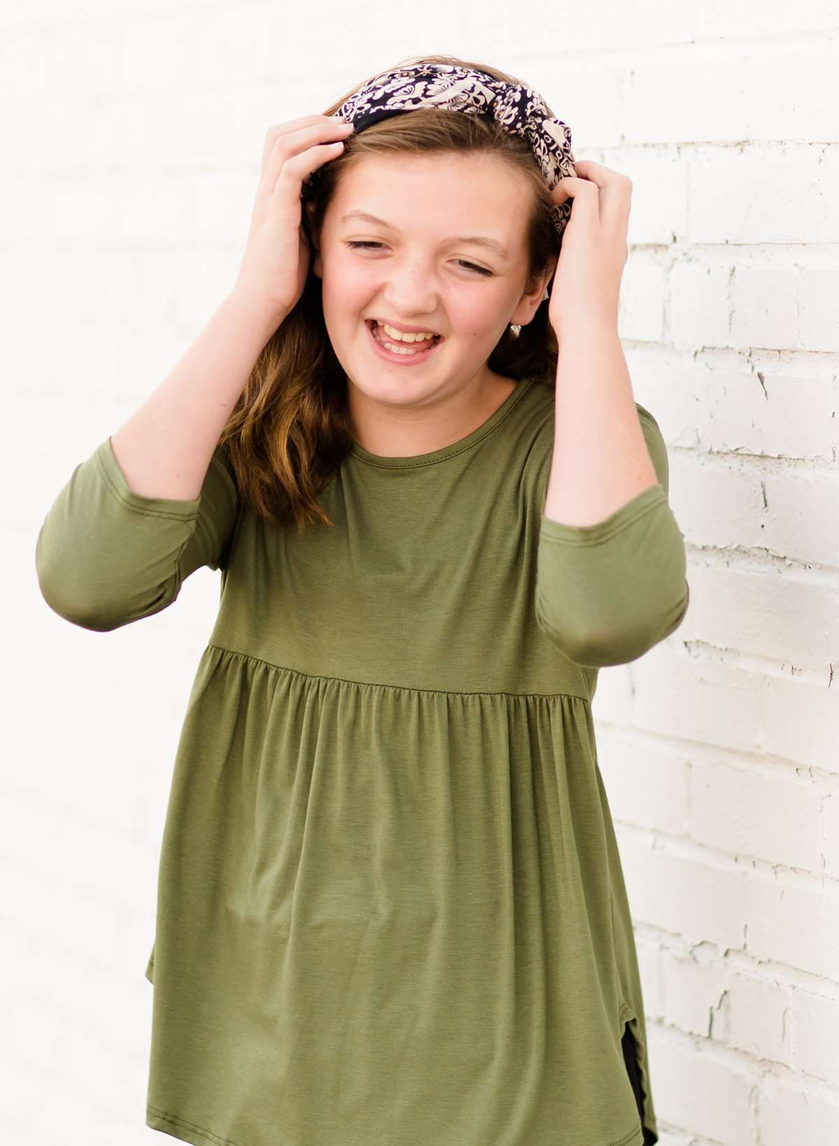 Tacoma Solid Tunic - FINAL SALE Tops Olive / S