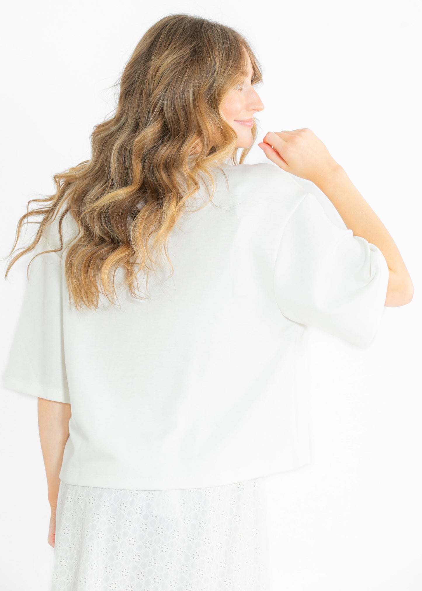 Taryn Drop Shoulder Everyday Basic Tee FF Tops