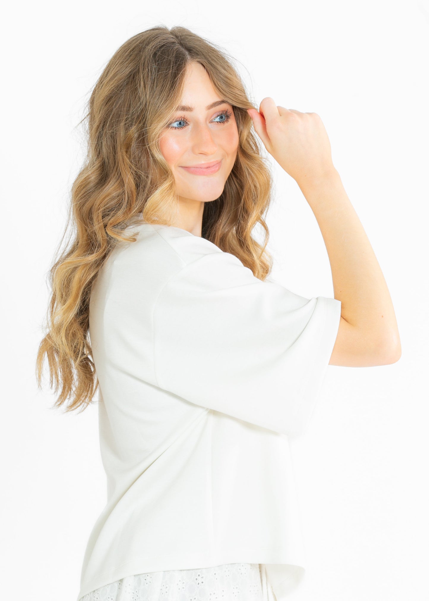 Taryn Drop Shoulder Everyday Basic Tee FF Tops