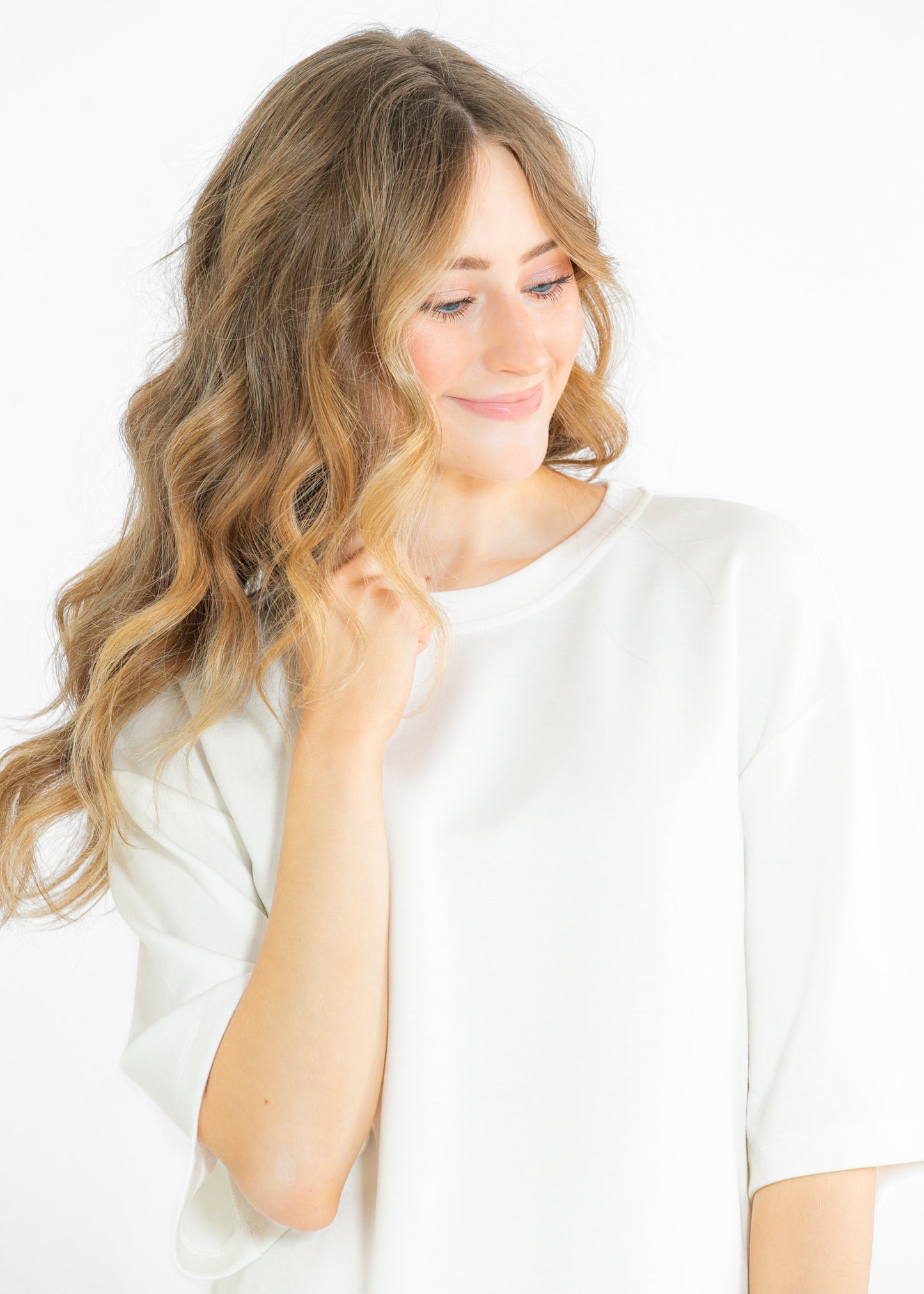 Taryn Drop Shoulder Everyday Basic Tee FF Tops