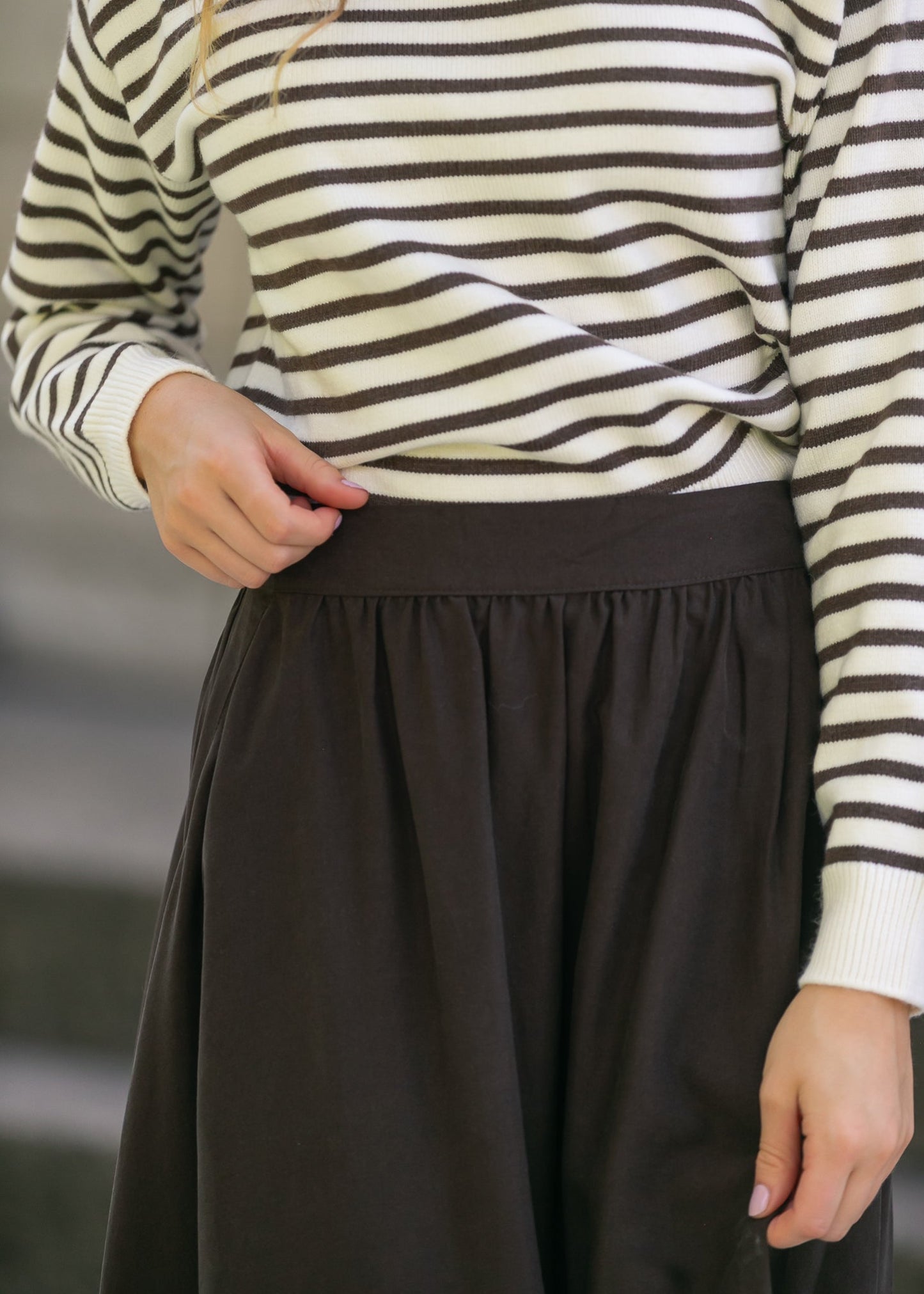 Tencel A-Line Maxi Skirt FF Skirts