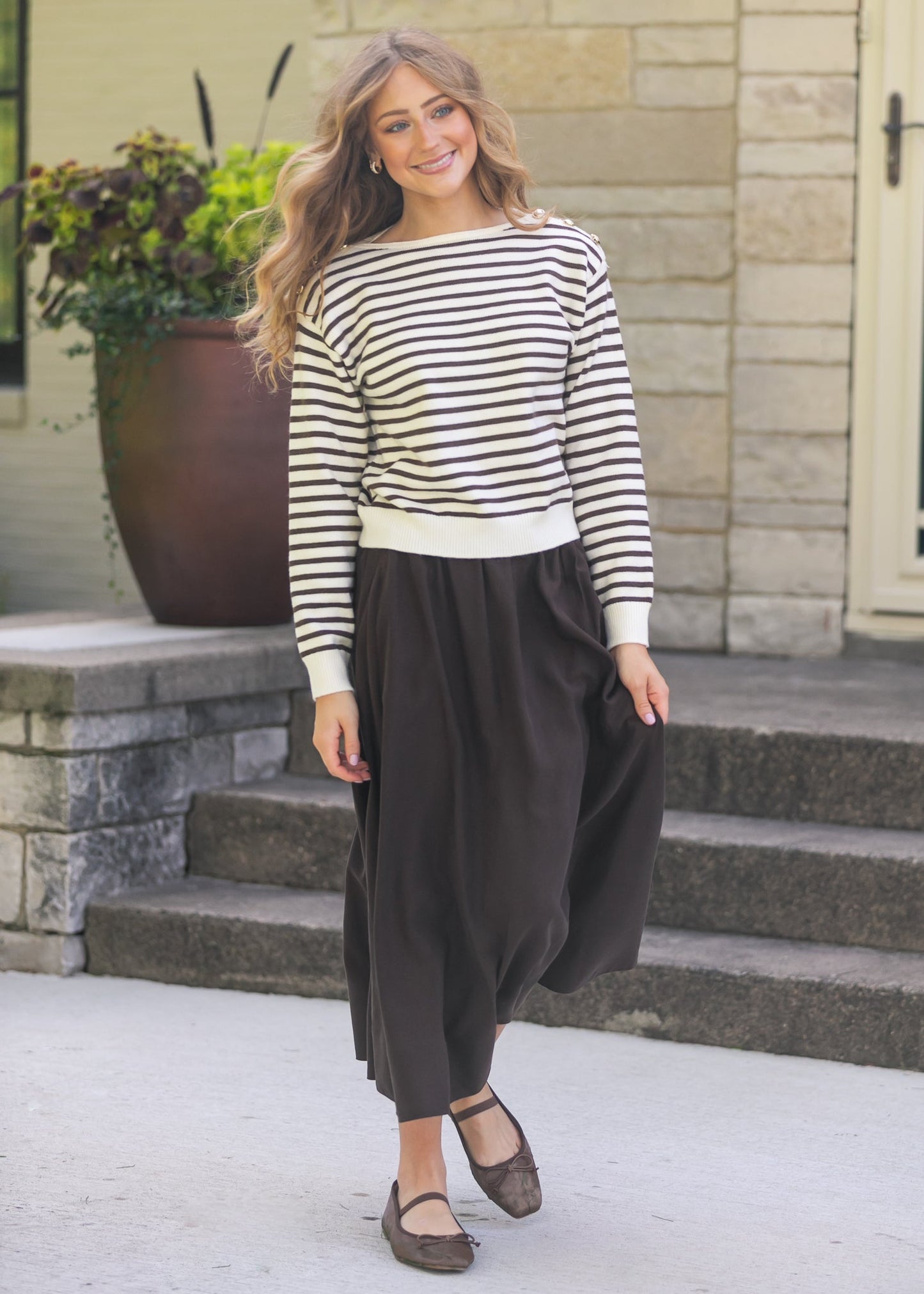 Tencel A-Line Maxi Skirt FF Skirts