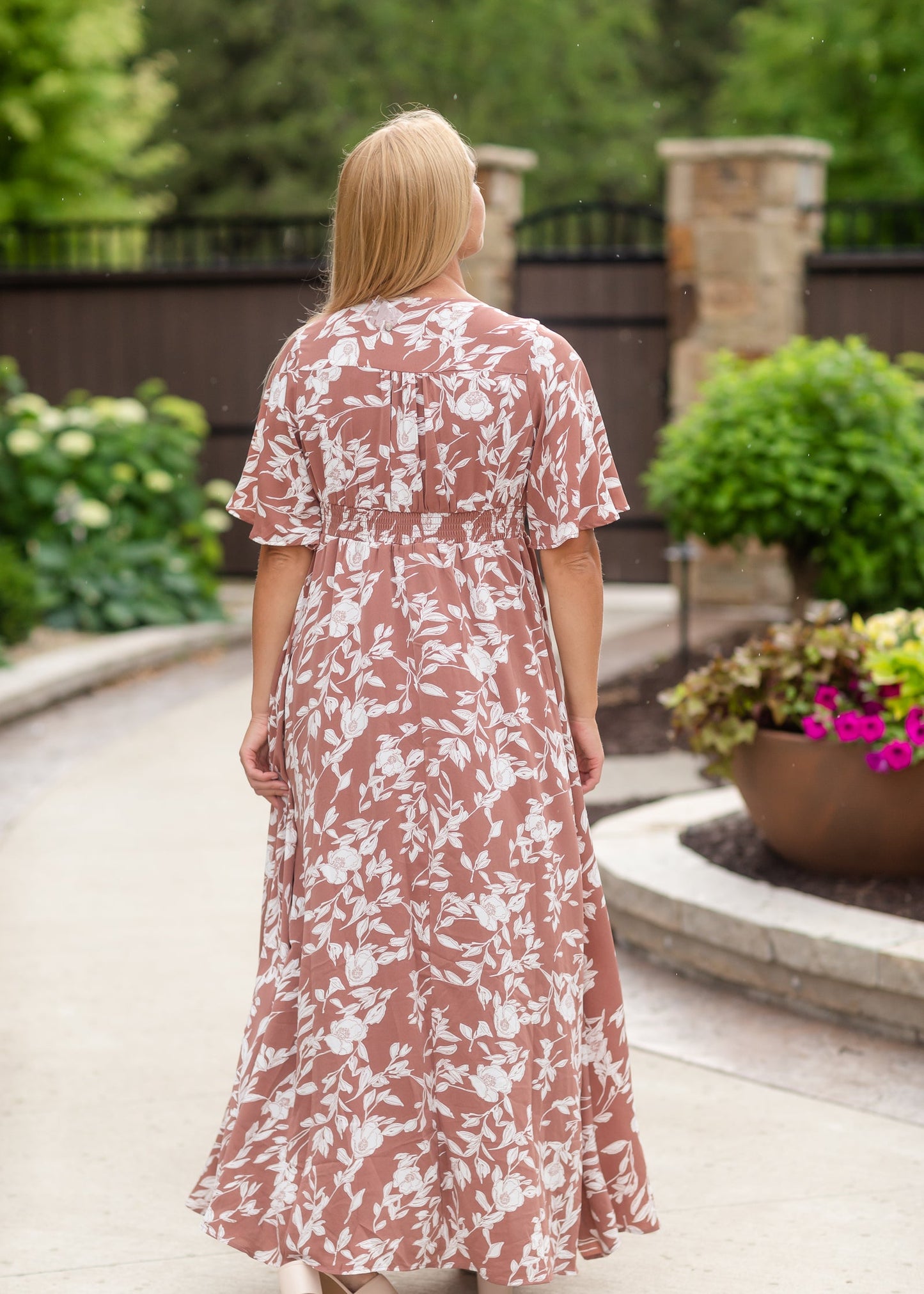 Terracotta Placket Button Maxi Dress - FINAL SALE Dresses