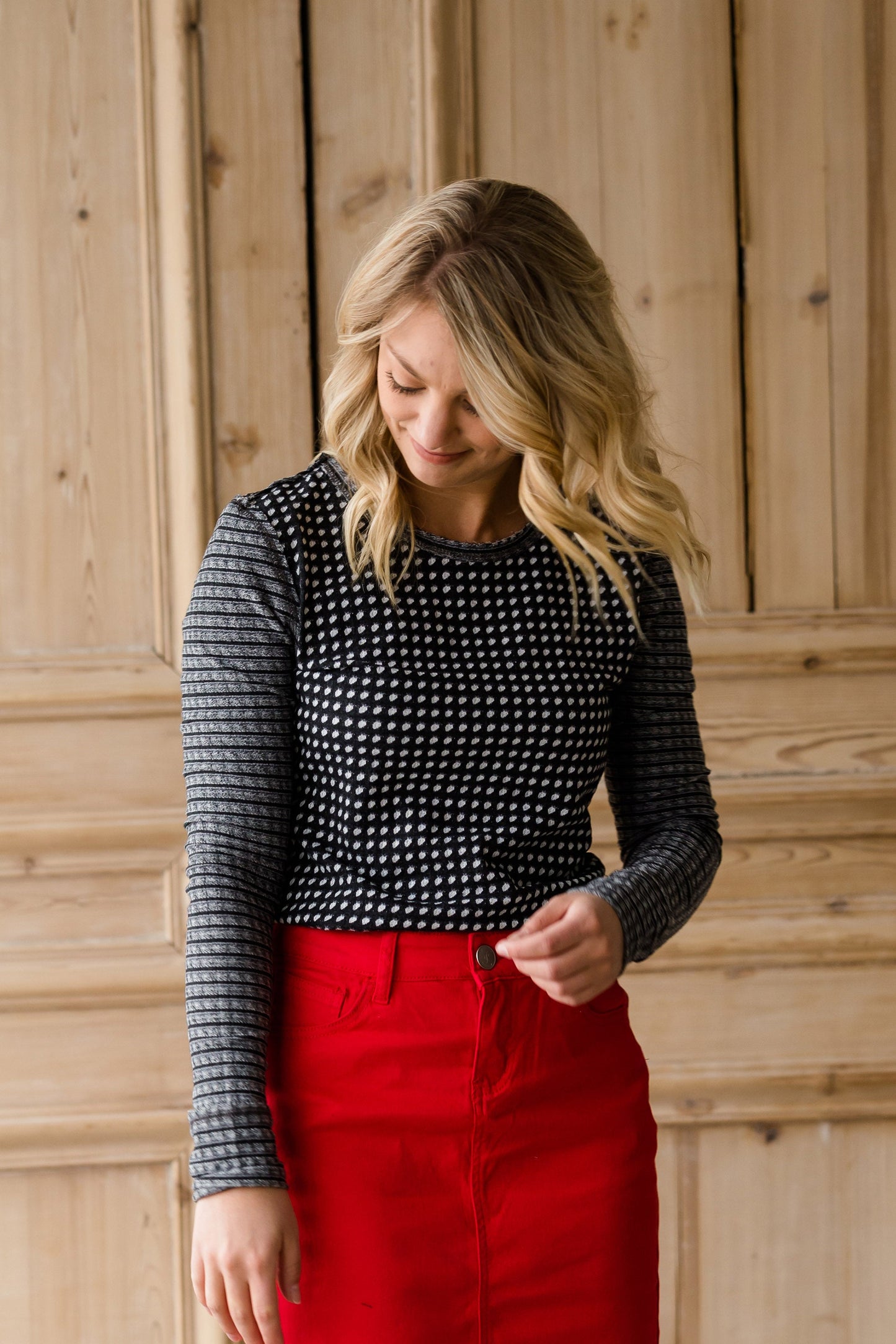 Textured Pullover Top - FINAL SALE Tops