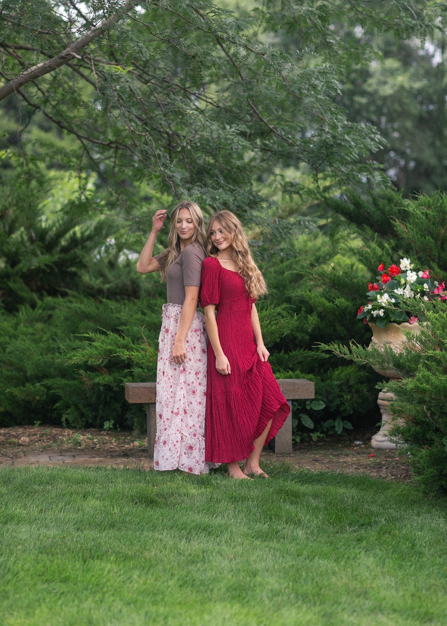 Textured Woven Maxi Dress FF Dresses