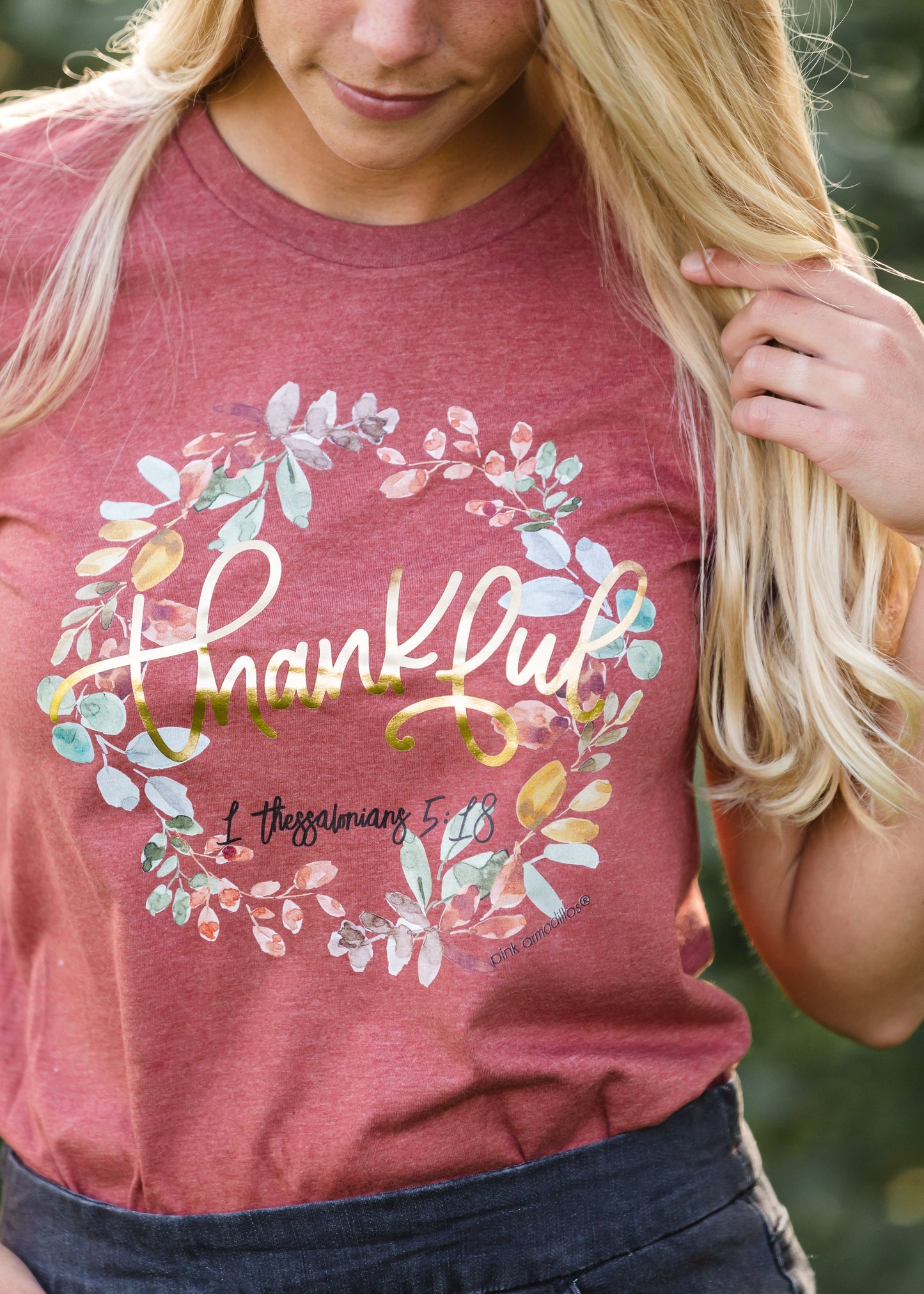 Thankful Floral Vintage Graphic Tee - FINAL SALE Shirt
