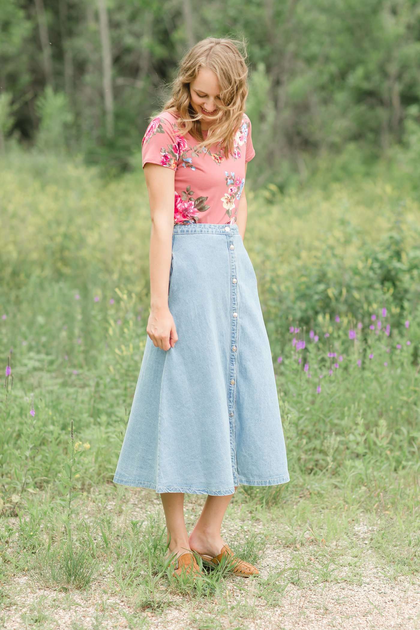 The 1980's Diner Denim Skirts