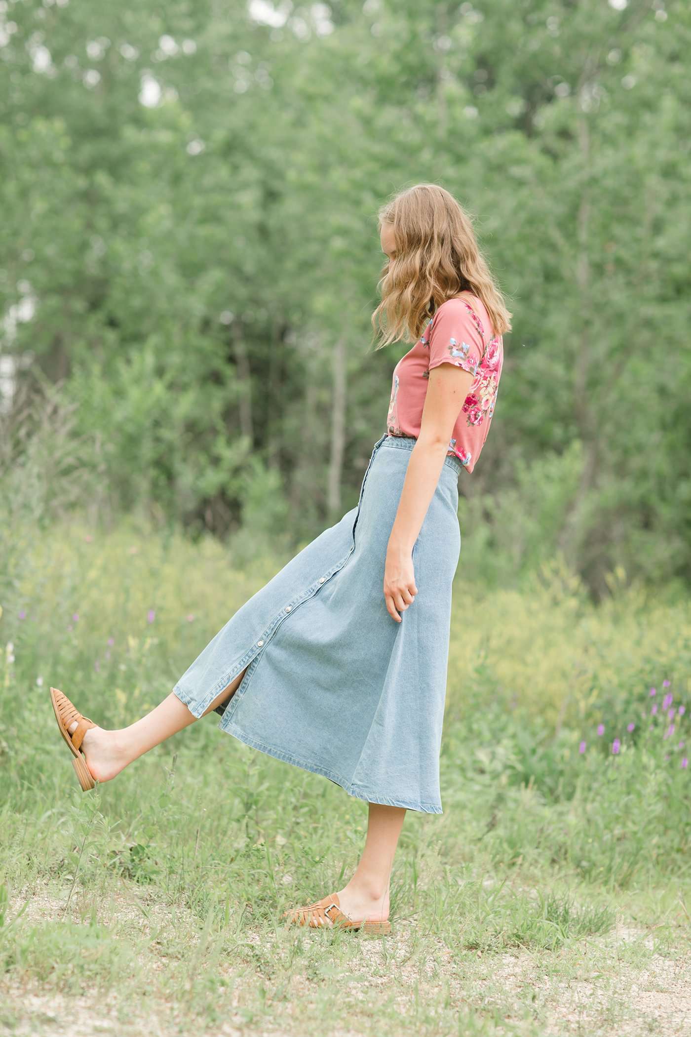 The 1980's Diner Denim Skirts