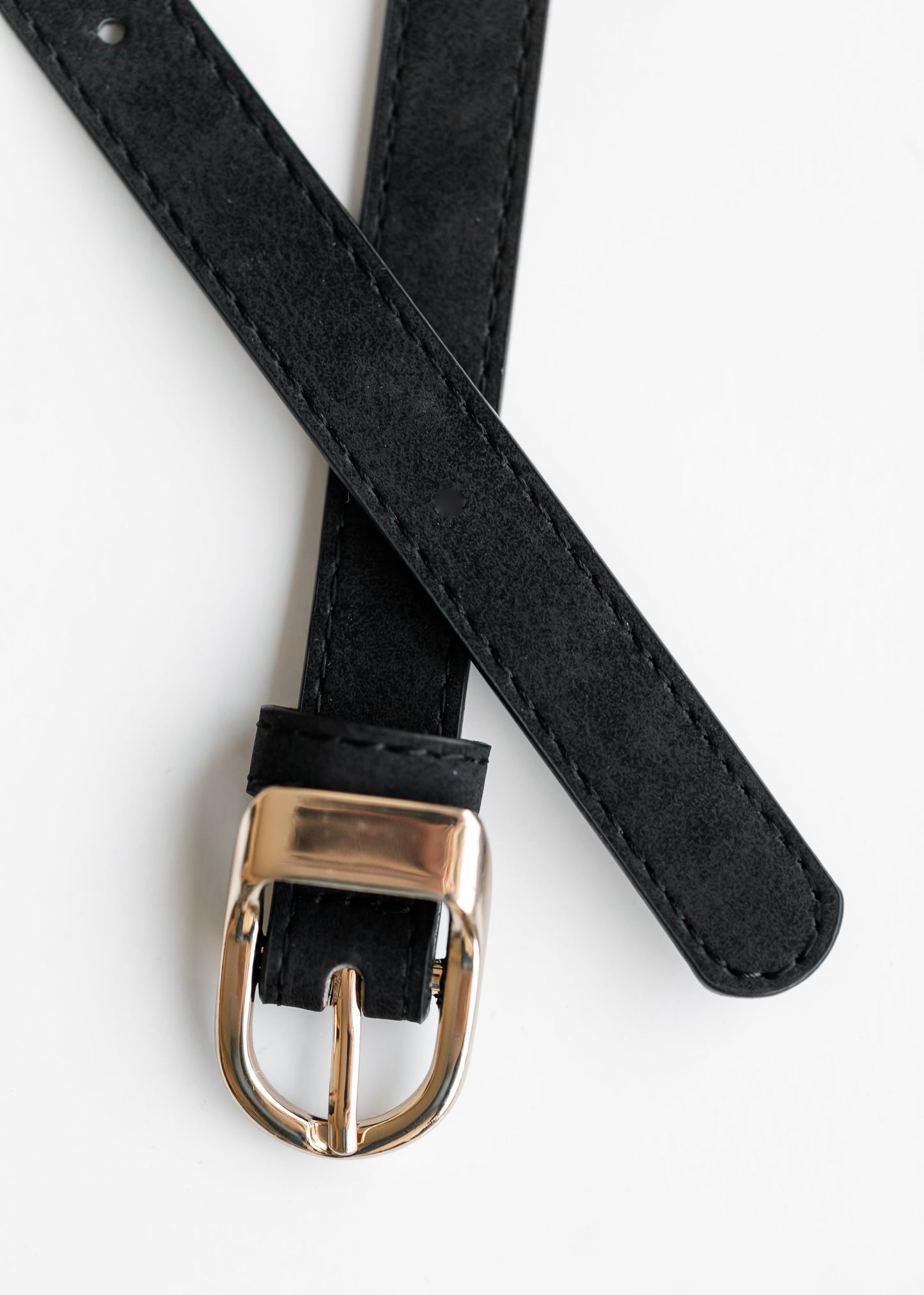 The Essential Skinny Belt Accessory Black