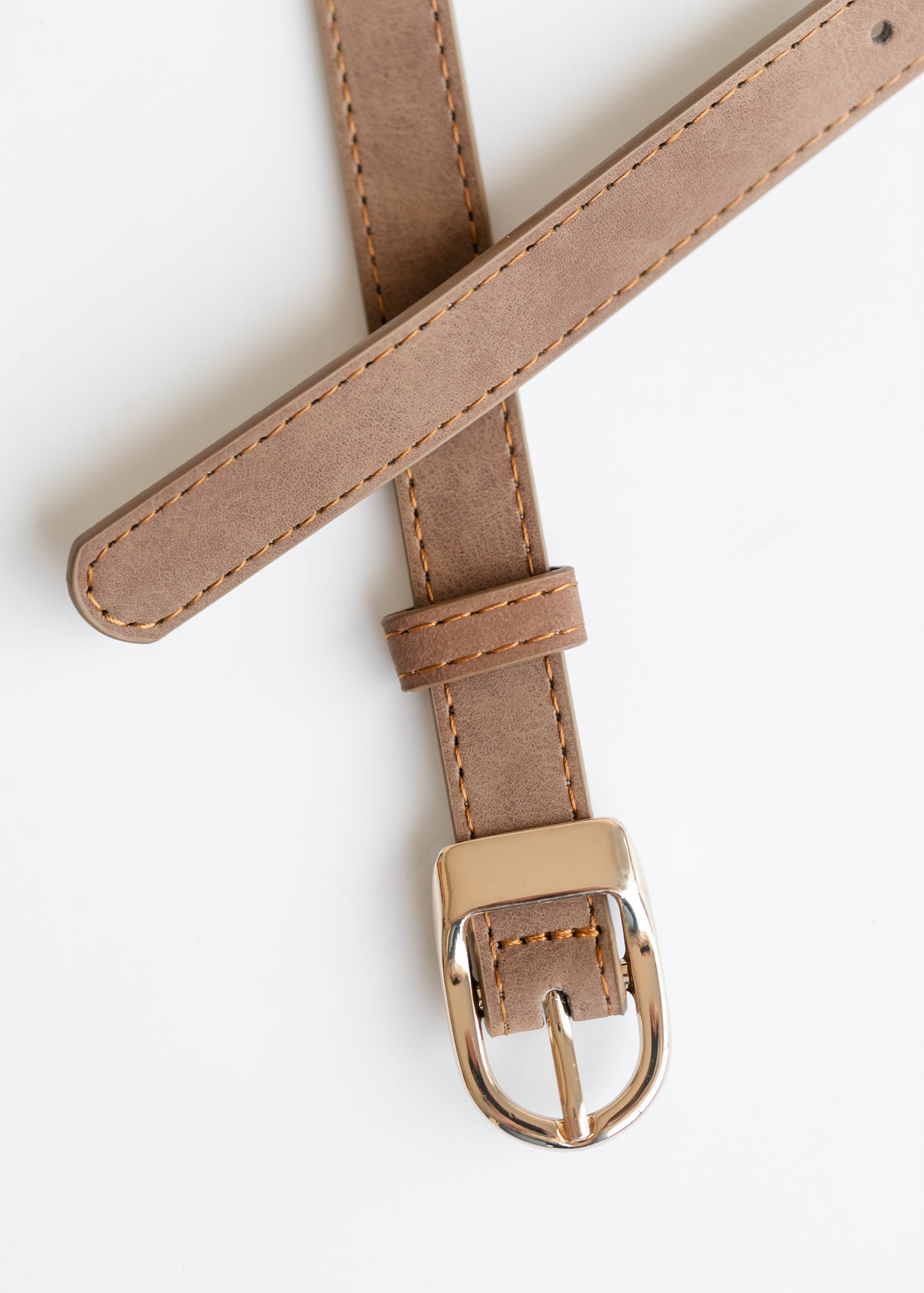 The Essential Skinny Belt Accessory Brown