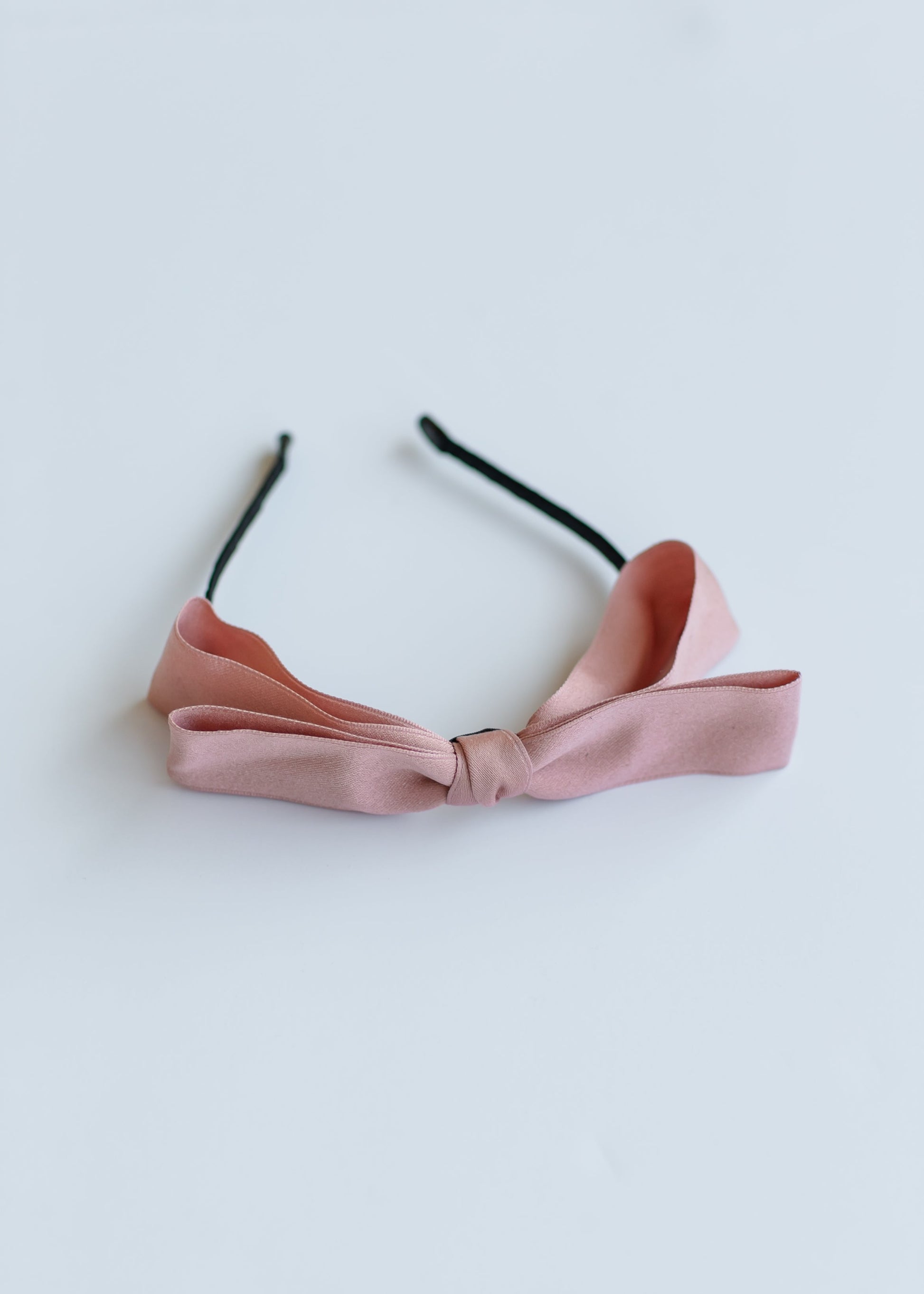 Thin Bow Headband Accessories Pink