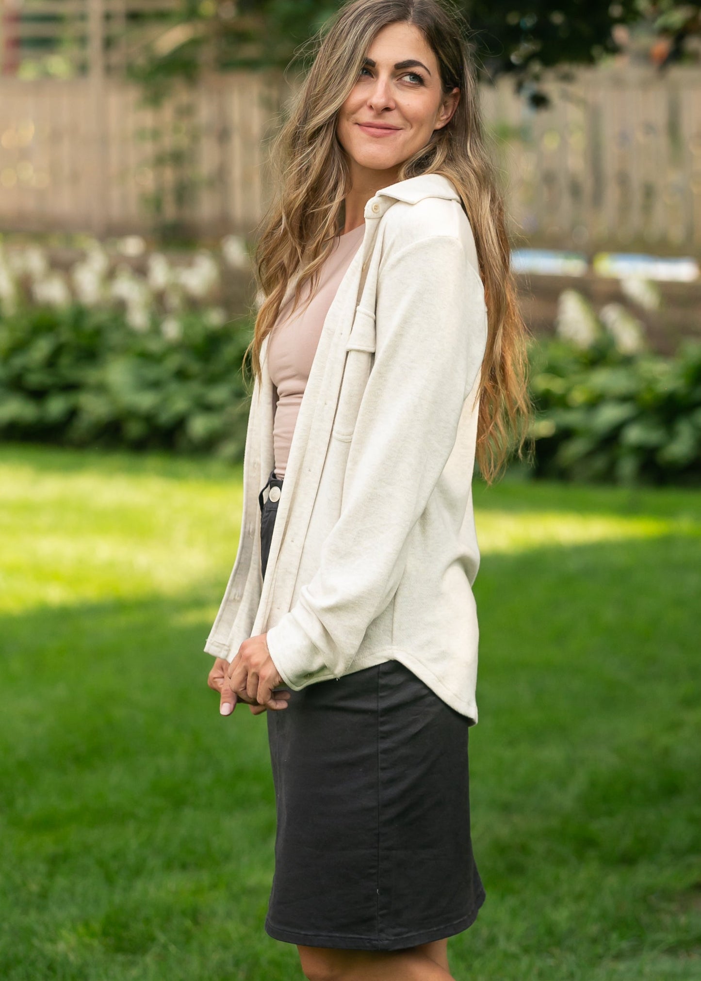 Thread & Supply® Cassian Top FF Tops Oatmeal Heather / S